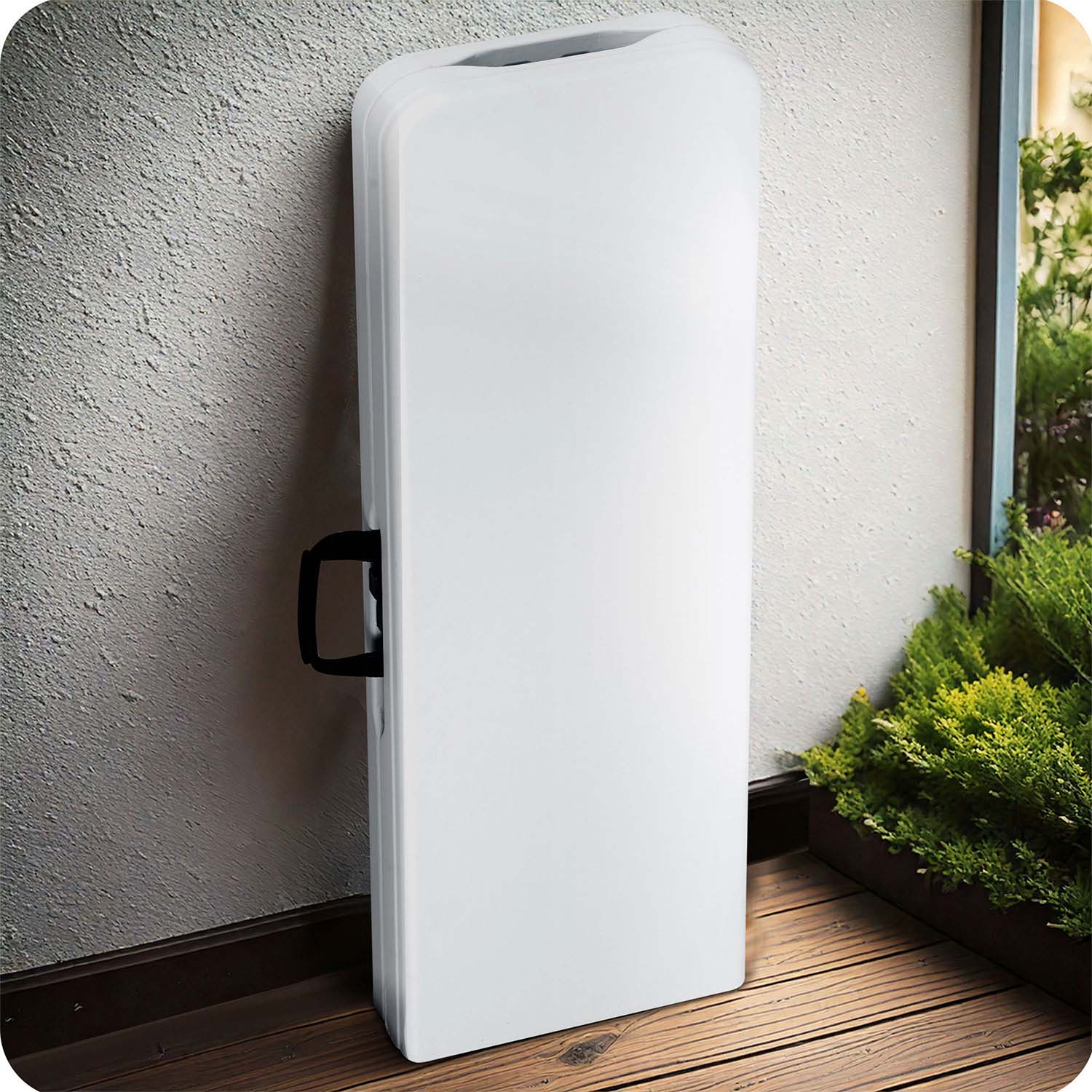 180 cm ilgio apatinė sodo stotis Balta