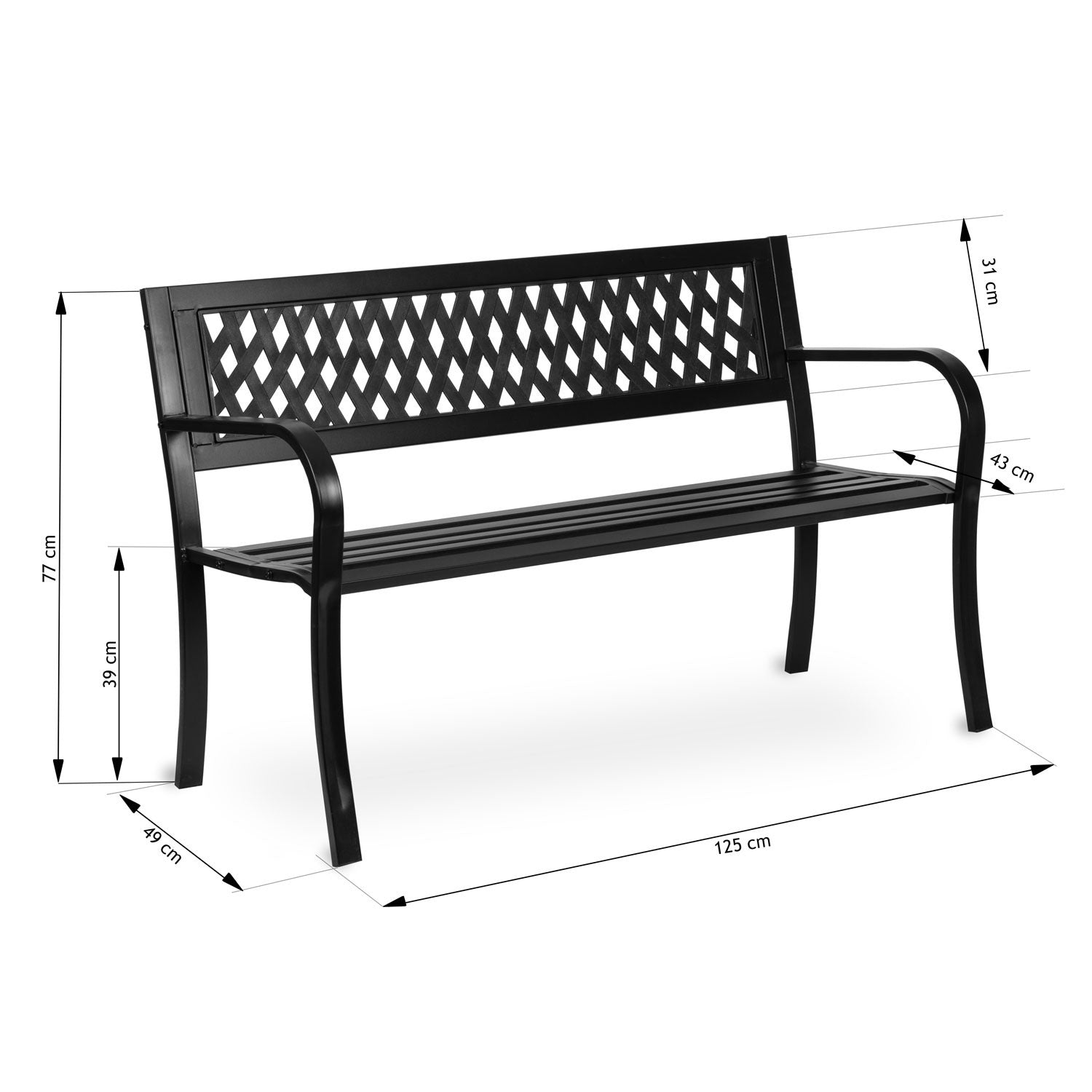 Sofotel Clover 125 cm x 77 cm x 49 cm stovinčios sodo stogas