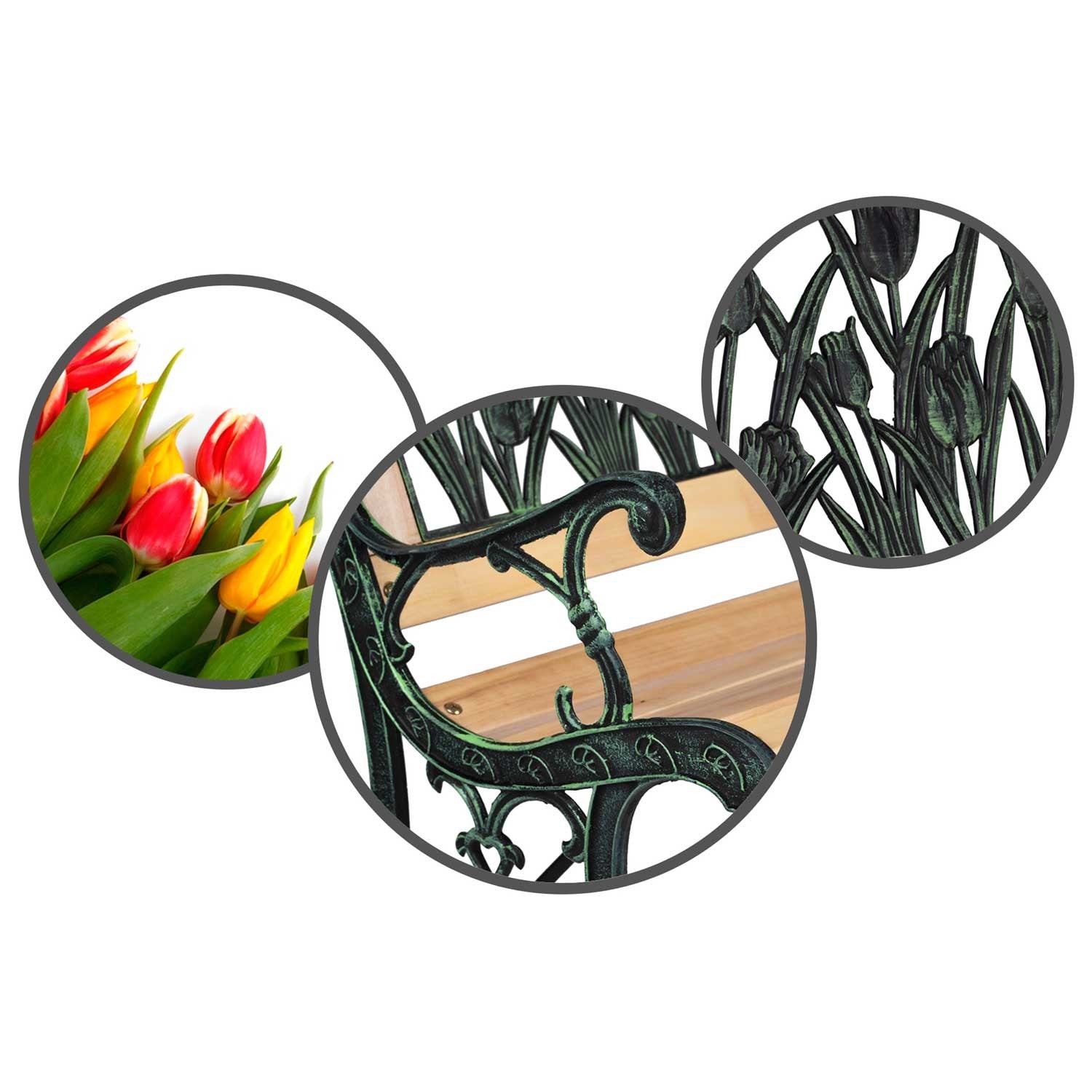 123,5 x 74 x 48 cm Gardi Tulip Sofotel stovėjimo aikštelė