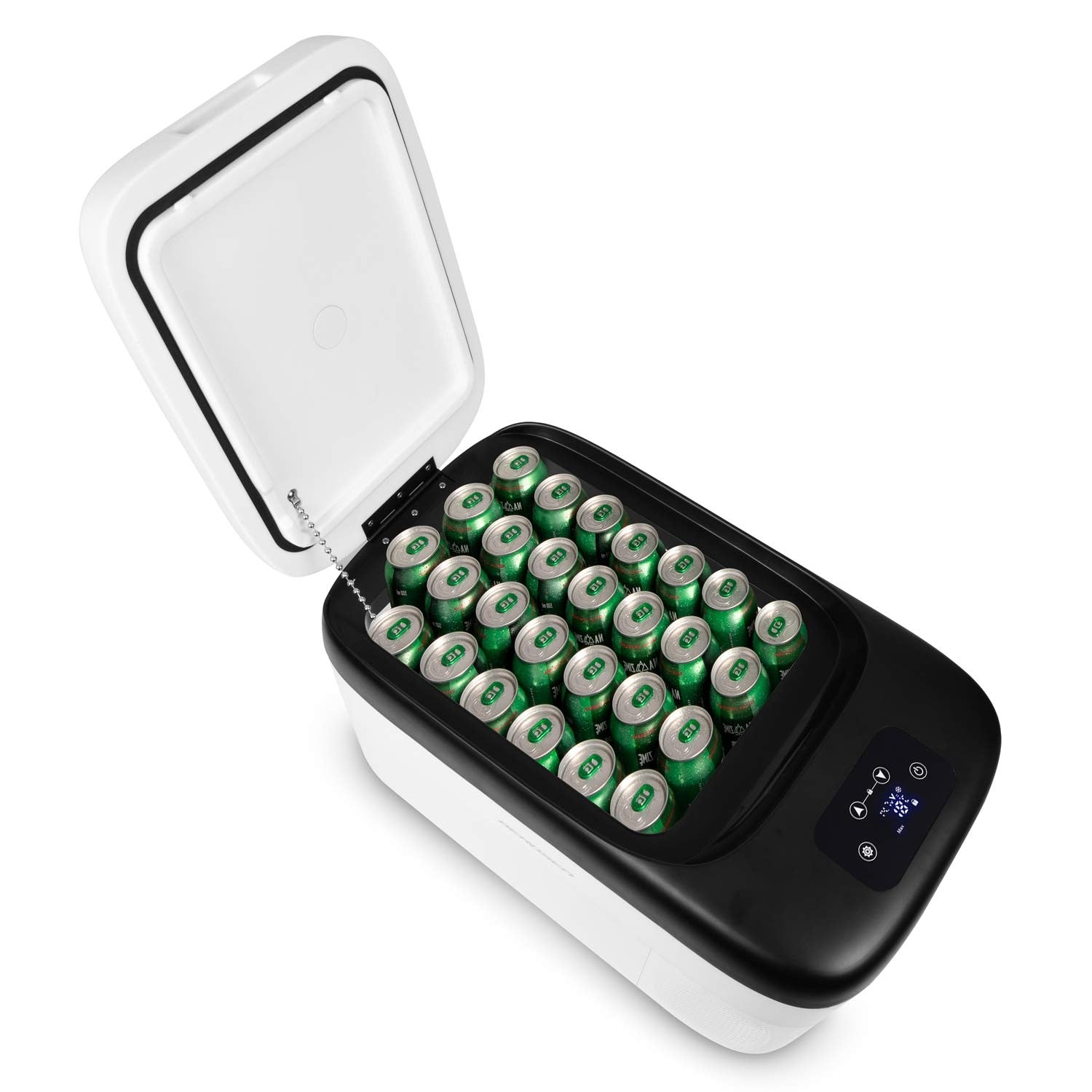 21 litrų Icemax 401 Berdsen kompresoriaus kelionės šaldytuvas - baltas