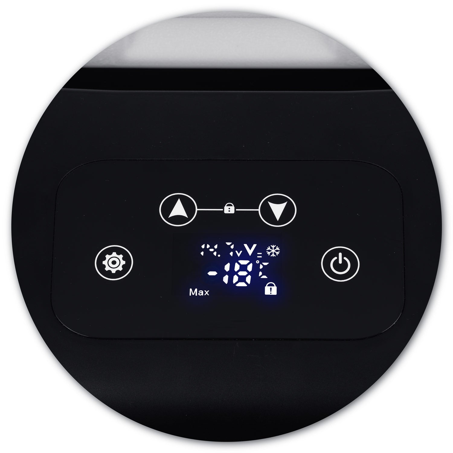 21 litrų Icemax 401 Berdsen kompresoriaus kelionės šaldytuvas - baltas