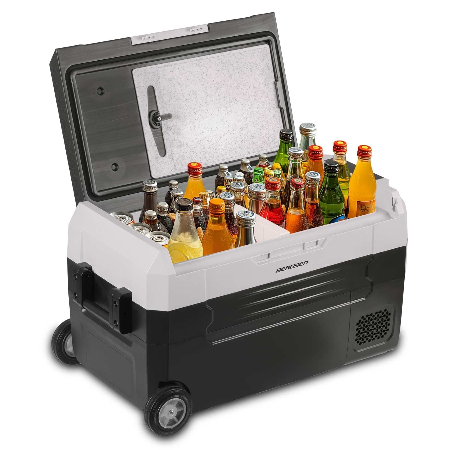 Turistinis Icemax 400 Berdsen 32 litrų kompresoriaus šaldytuvas - juodas