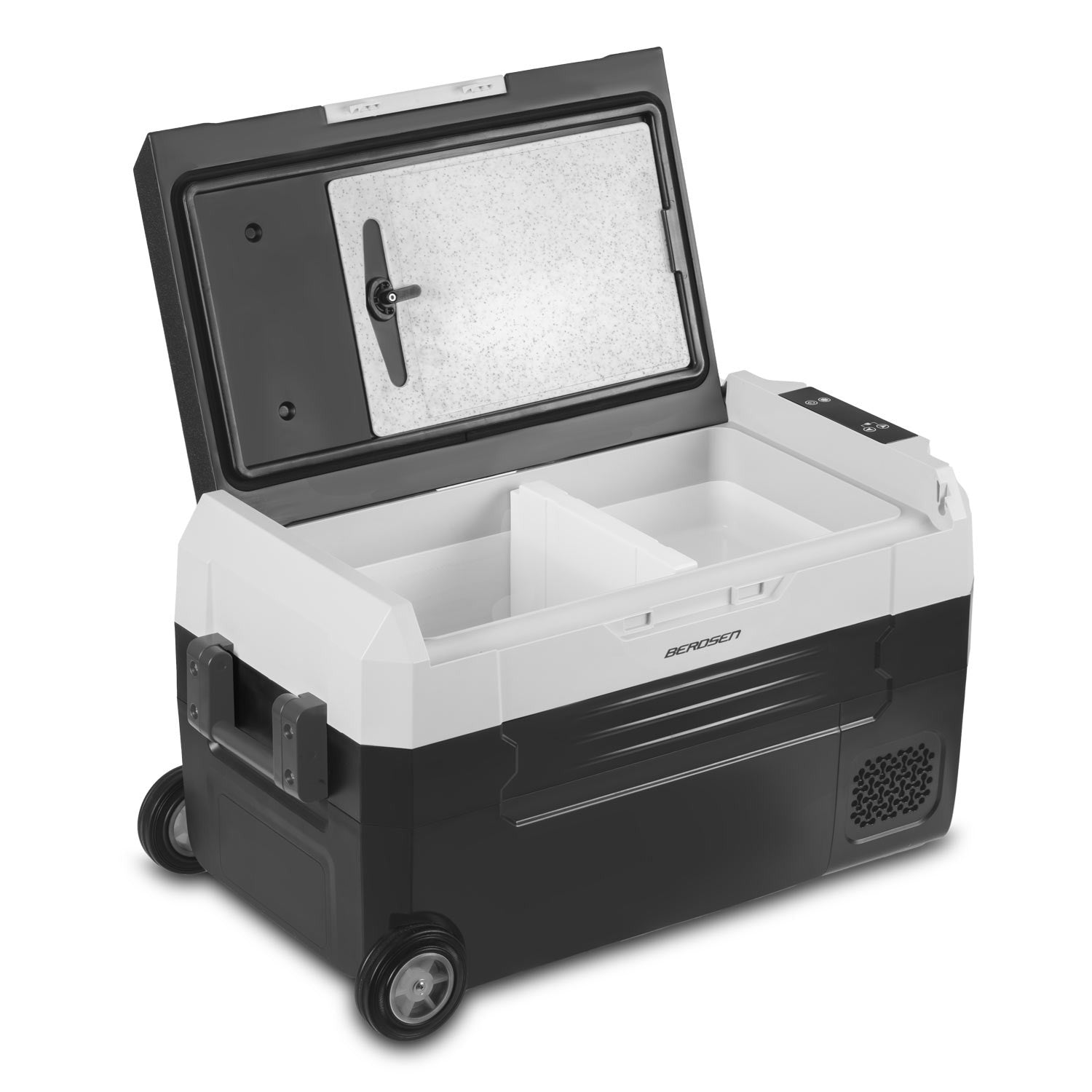 Turistinis Icemax 400 Berdsen 32 litrų kompresoriaus šaldytuvas - juodas