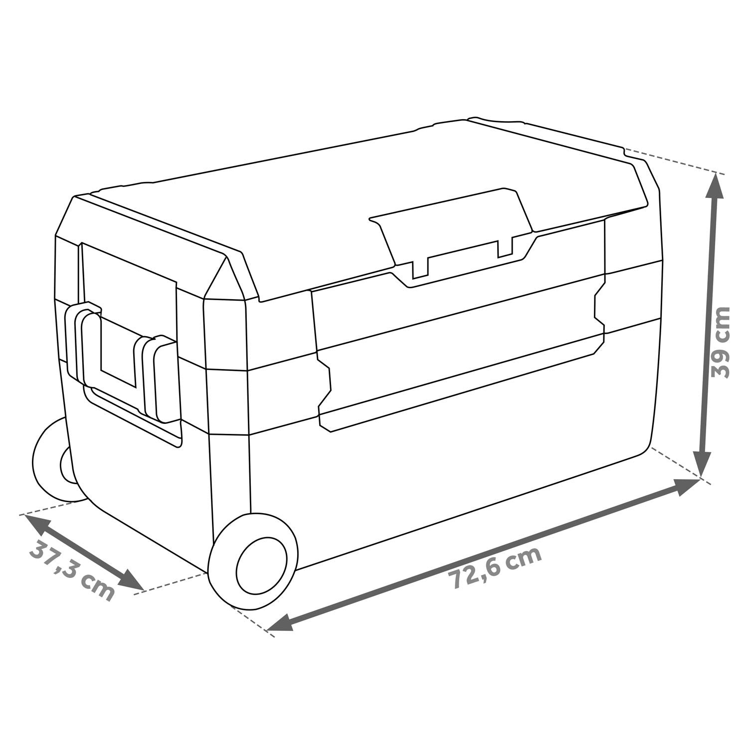 Turistinis Icemax 400 Berdsen 32 litrų kompresoriaus šaldytuvas - juodas