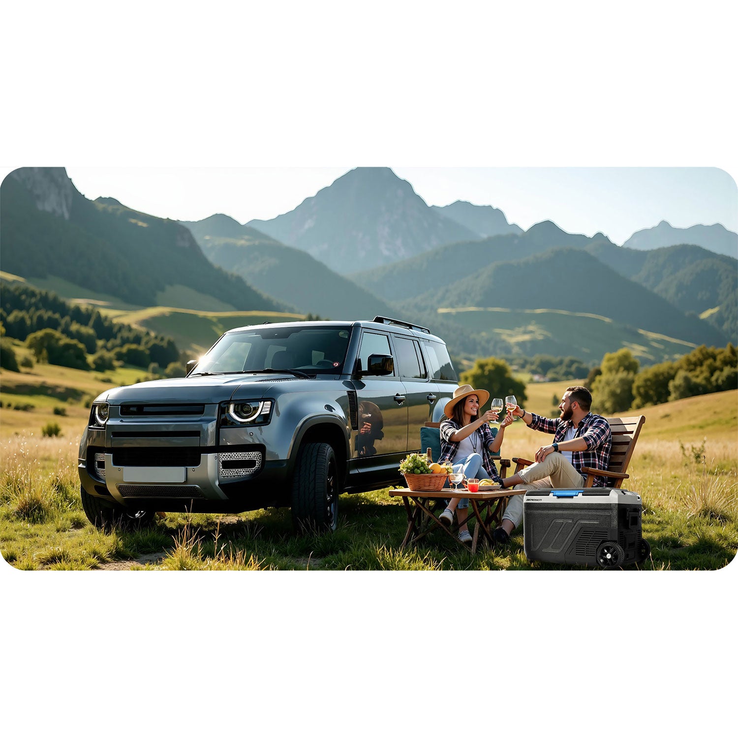 Turistinis kompresoriaus šaldytuvas Icemax 402 Berdsen 40 litrų - juodas