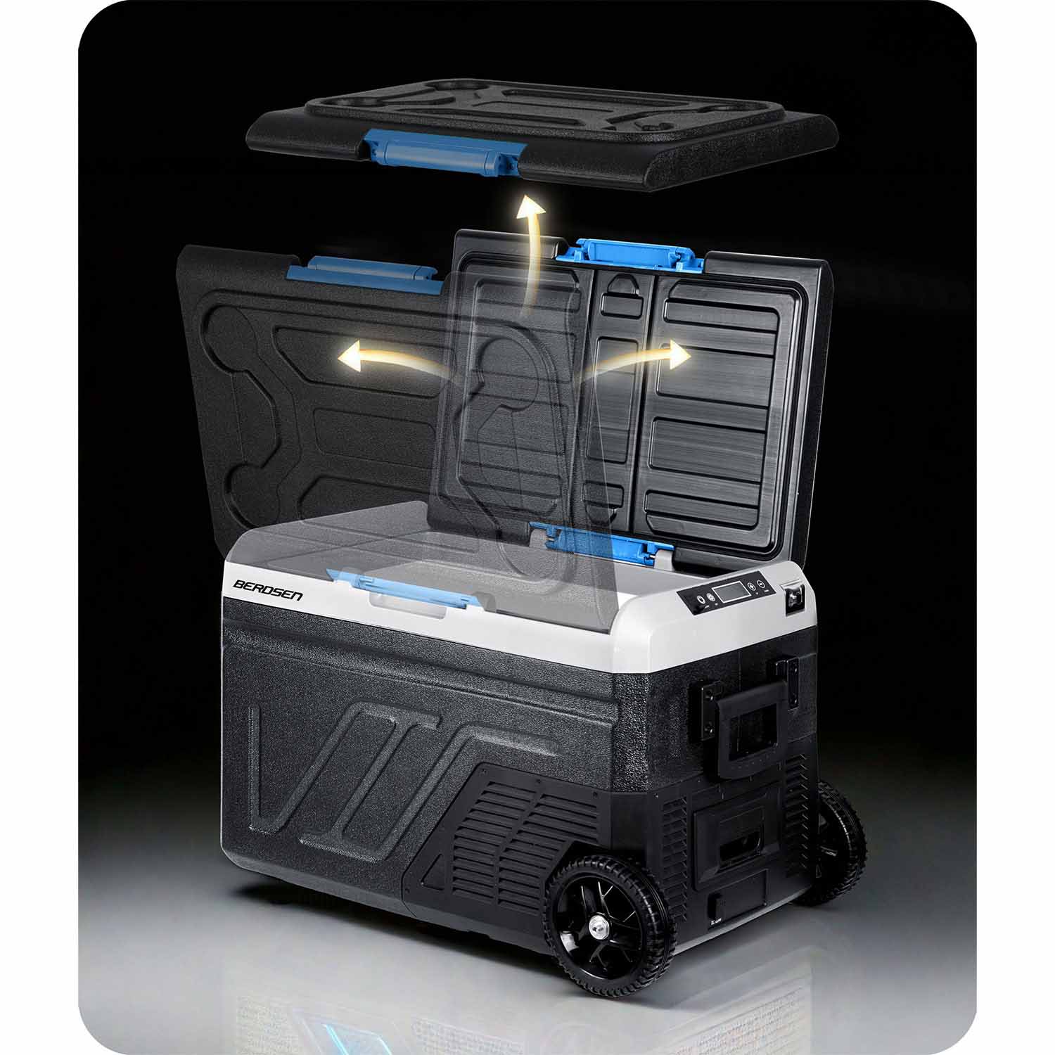 Turistinis kompresoriaus šaldytuvas Icemax 402 Berdsen 40 litrų - juodas