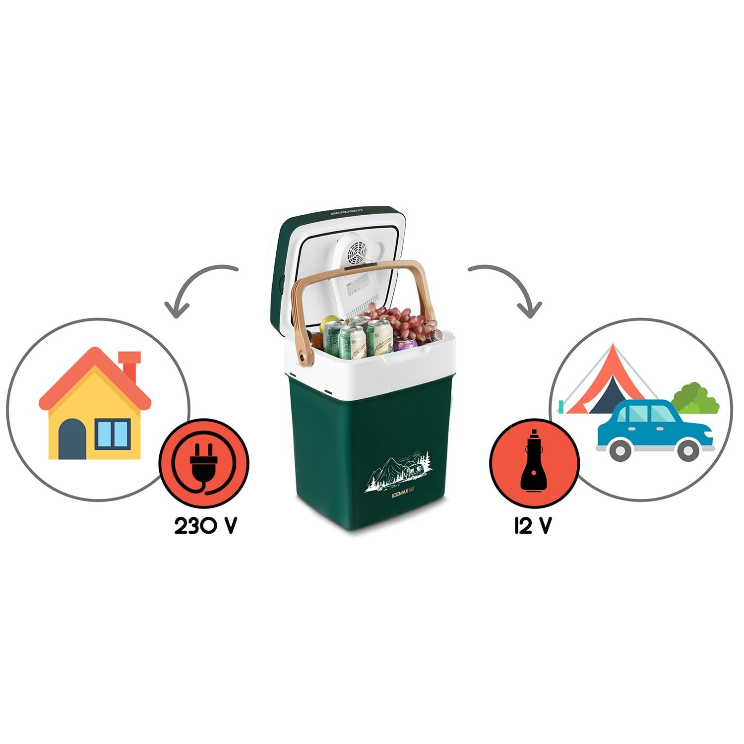 Berdsen Icemax 29 litrų ECO režimas - žalia