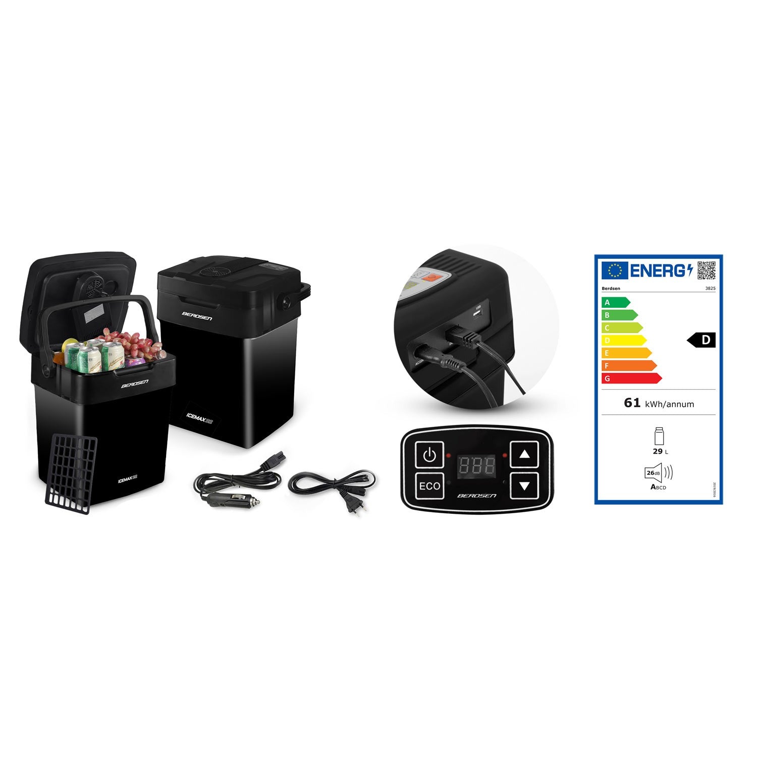 Berdsen Icemax 29 litrų ECO režimas - juoda