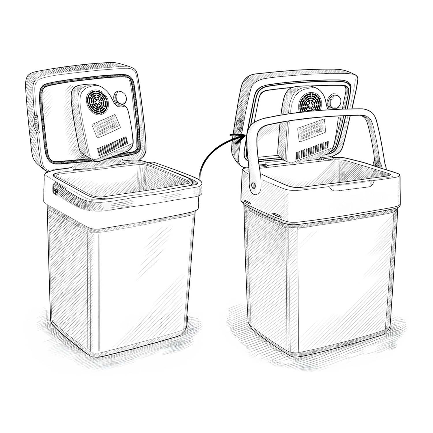 Berdsen Icemax 29 litrų šaldytuvas, ECO režimas - tamsumas