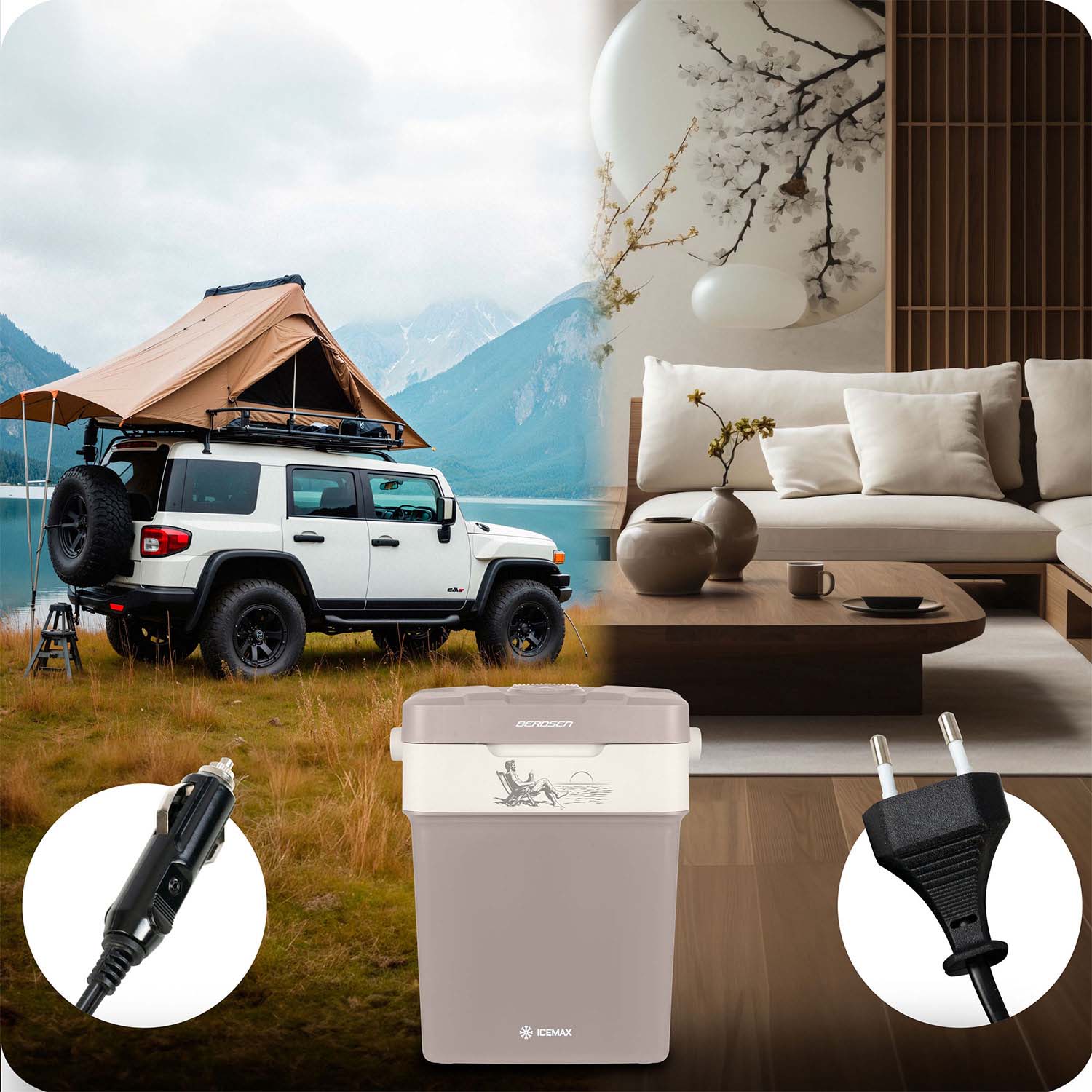 Berdsen Icemax 29 litrų šaldytuvas, ECO režimas - tamsumas