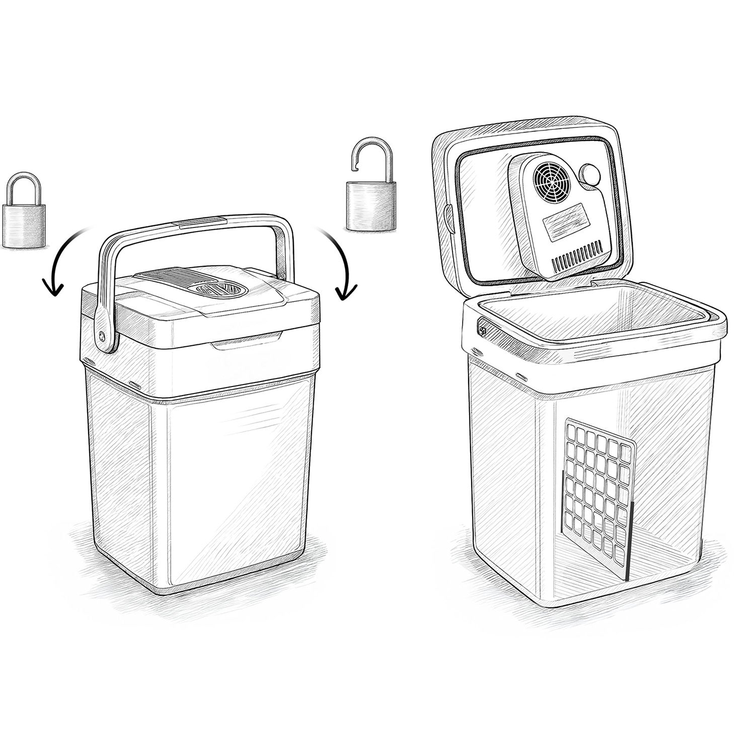 Berdsen Icemax 29 litrų šaldytuvas, ECO režimas - tamsumas