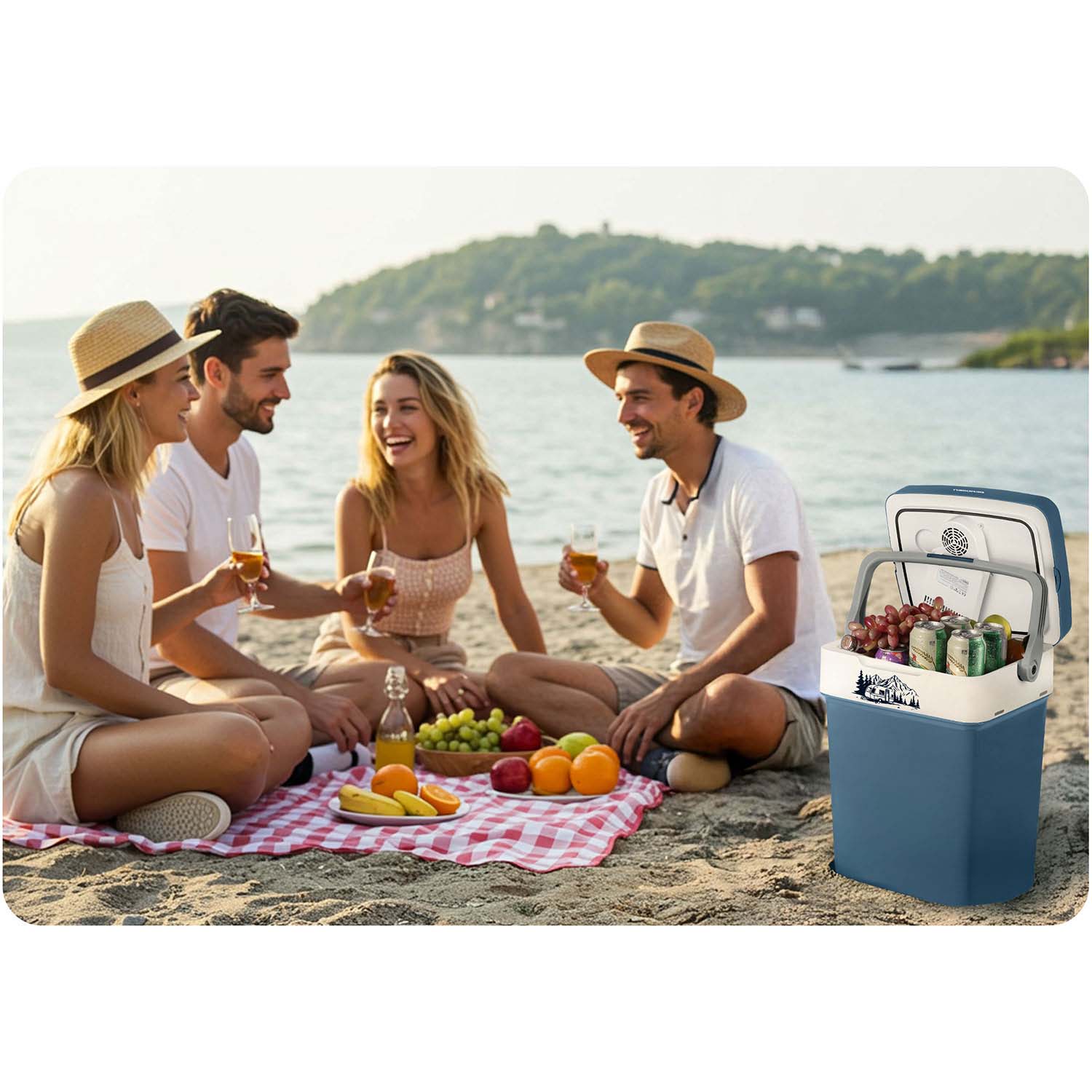 Berdsen Icemax 29 litrų turistų šaldytuvas ECO režimas - mėlyna