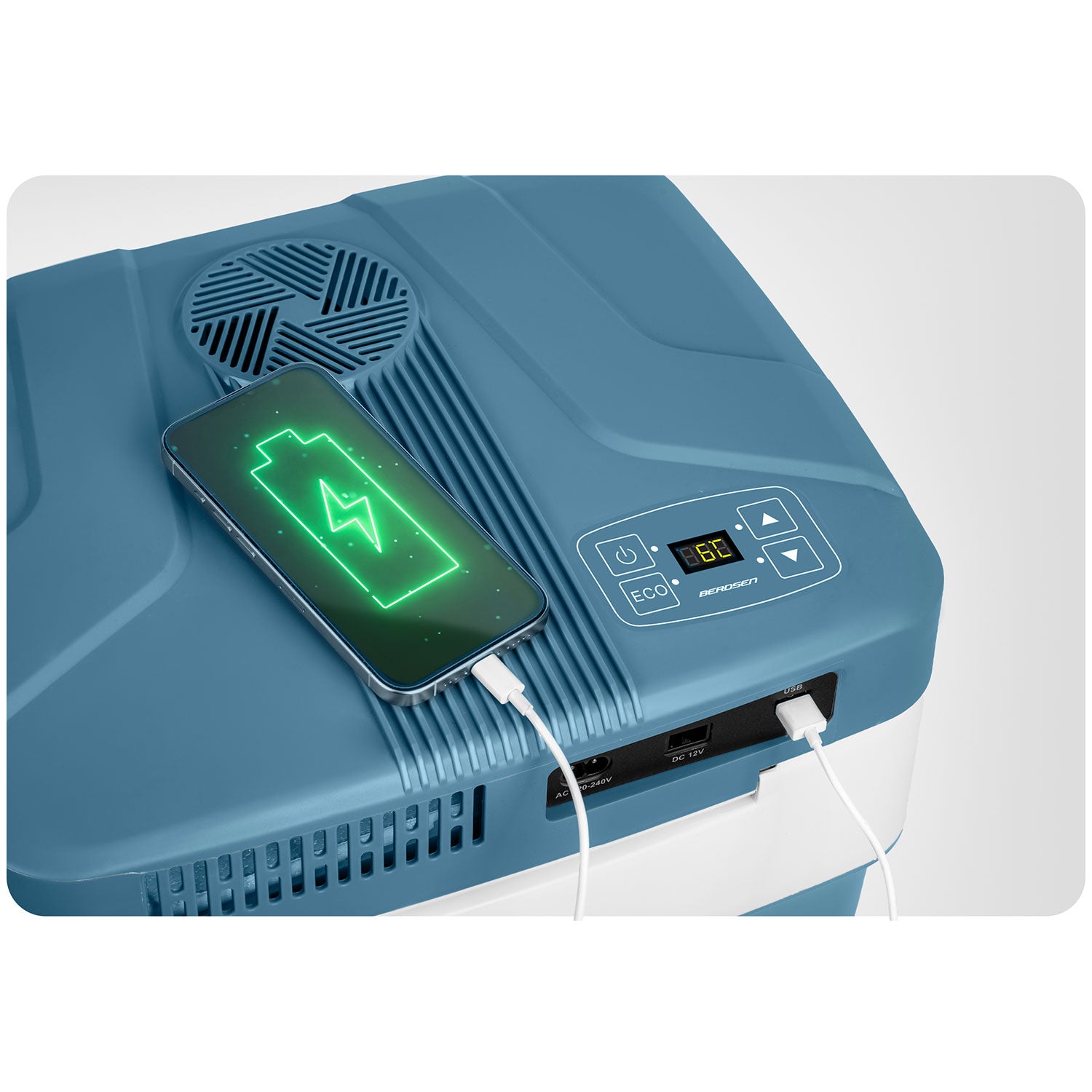 Berdsen Icemax 29 litrų turistų šaldytuvas ECO režimas - mėlyna