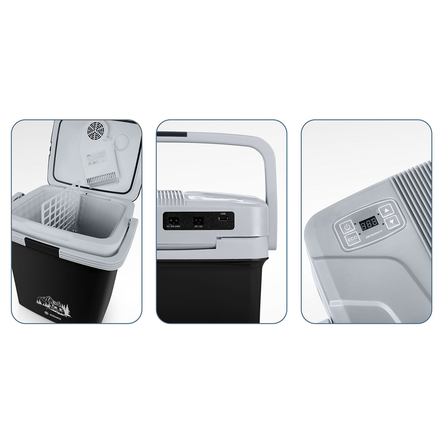 Berdsen Icemax 26 litrų ECO režimas - juoda