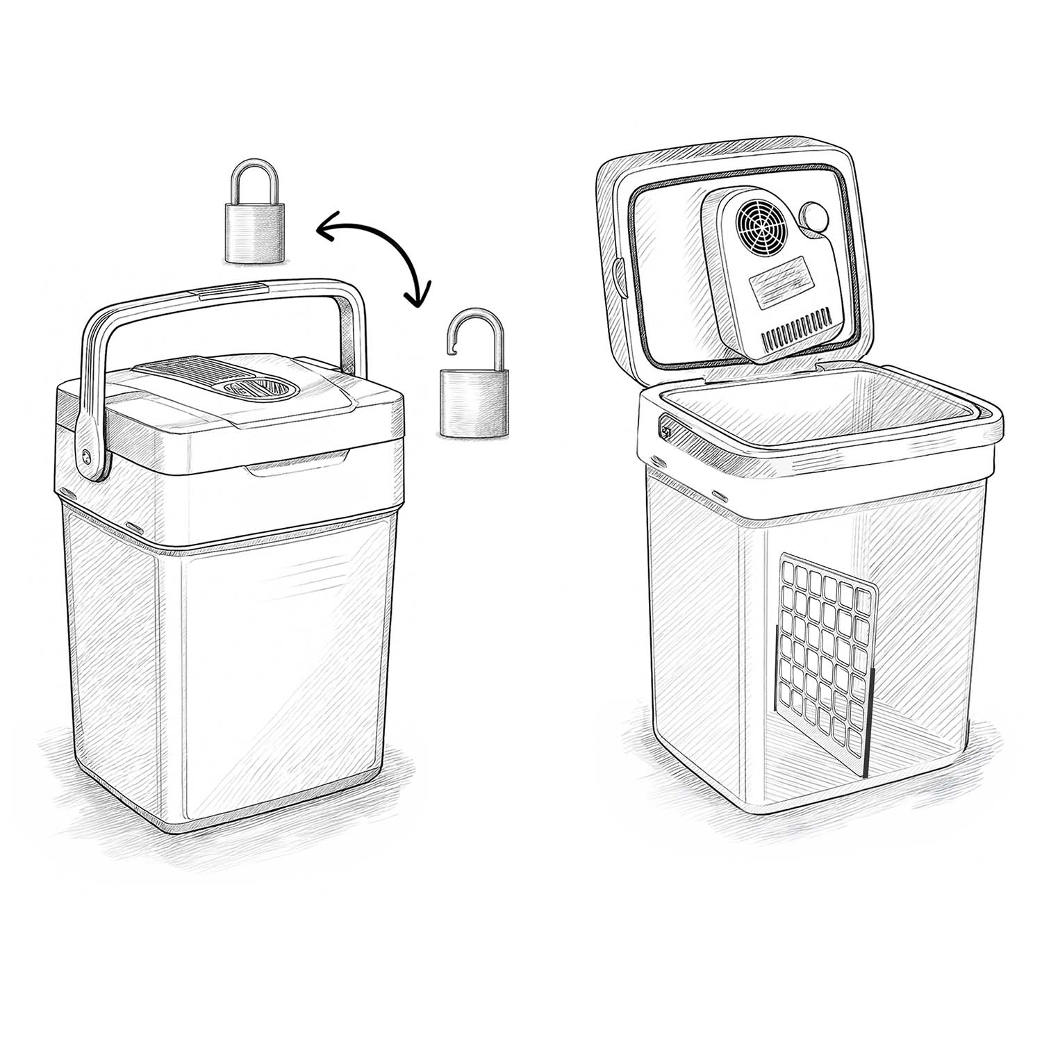 Berdsen Icemax 26 litrų ECO režimas - juoda