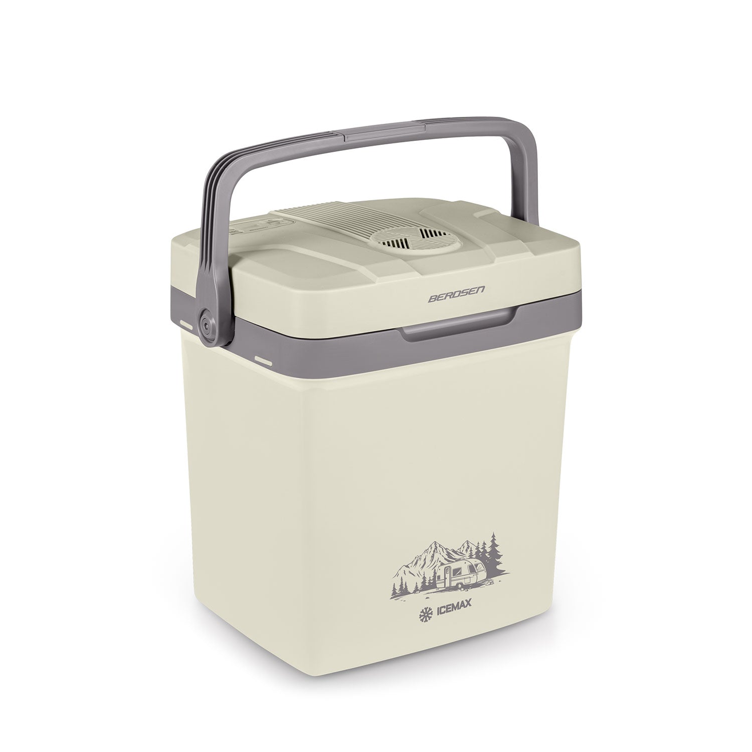 Berdsen Icemax 26 litrų šaldytuvas ECO režimas - kreminis