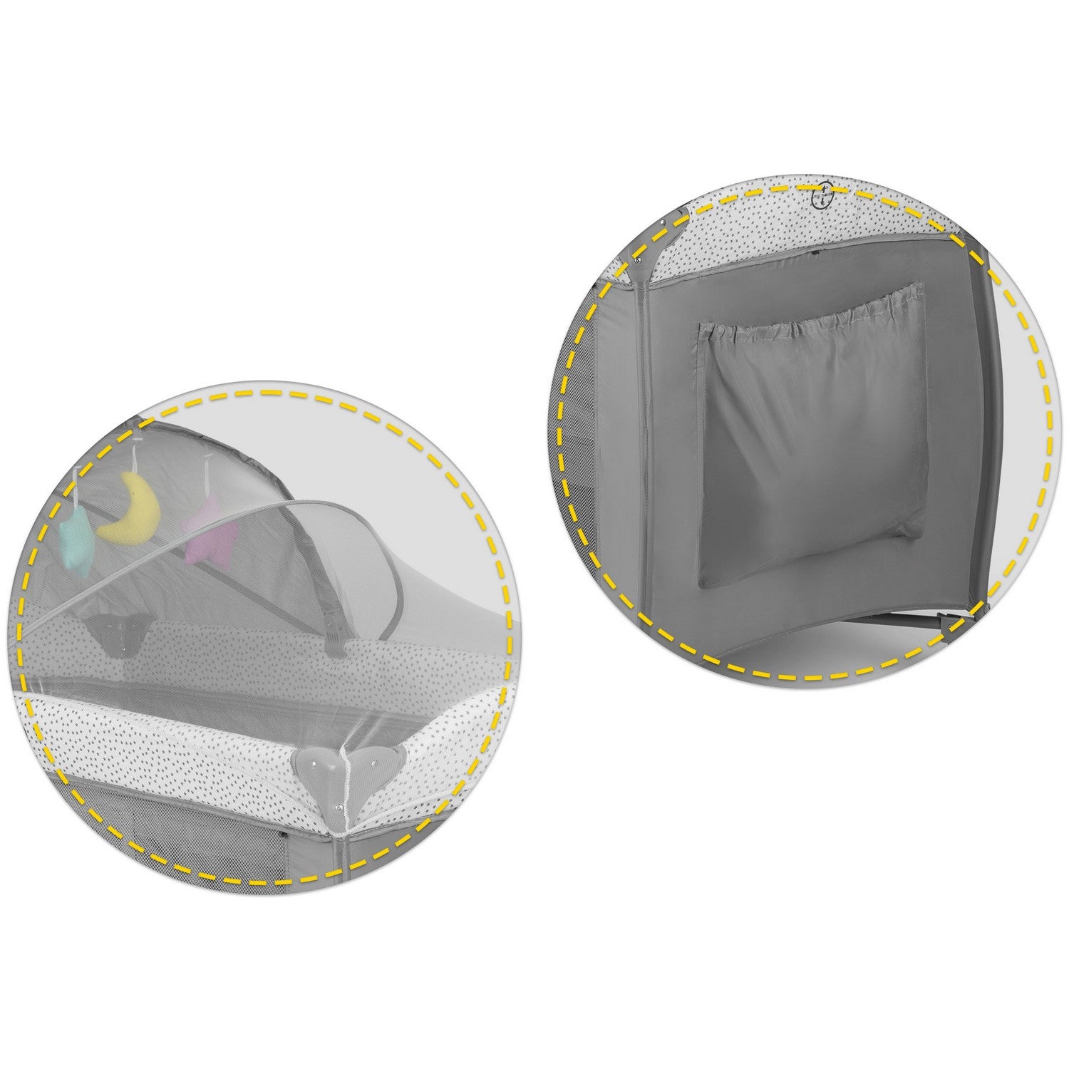 Turistų lovelė 125x65x78cm RK-242 pilka