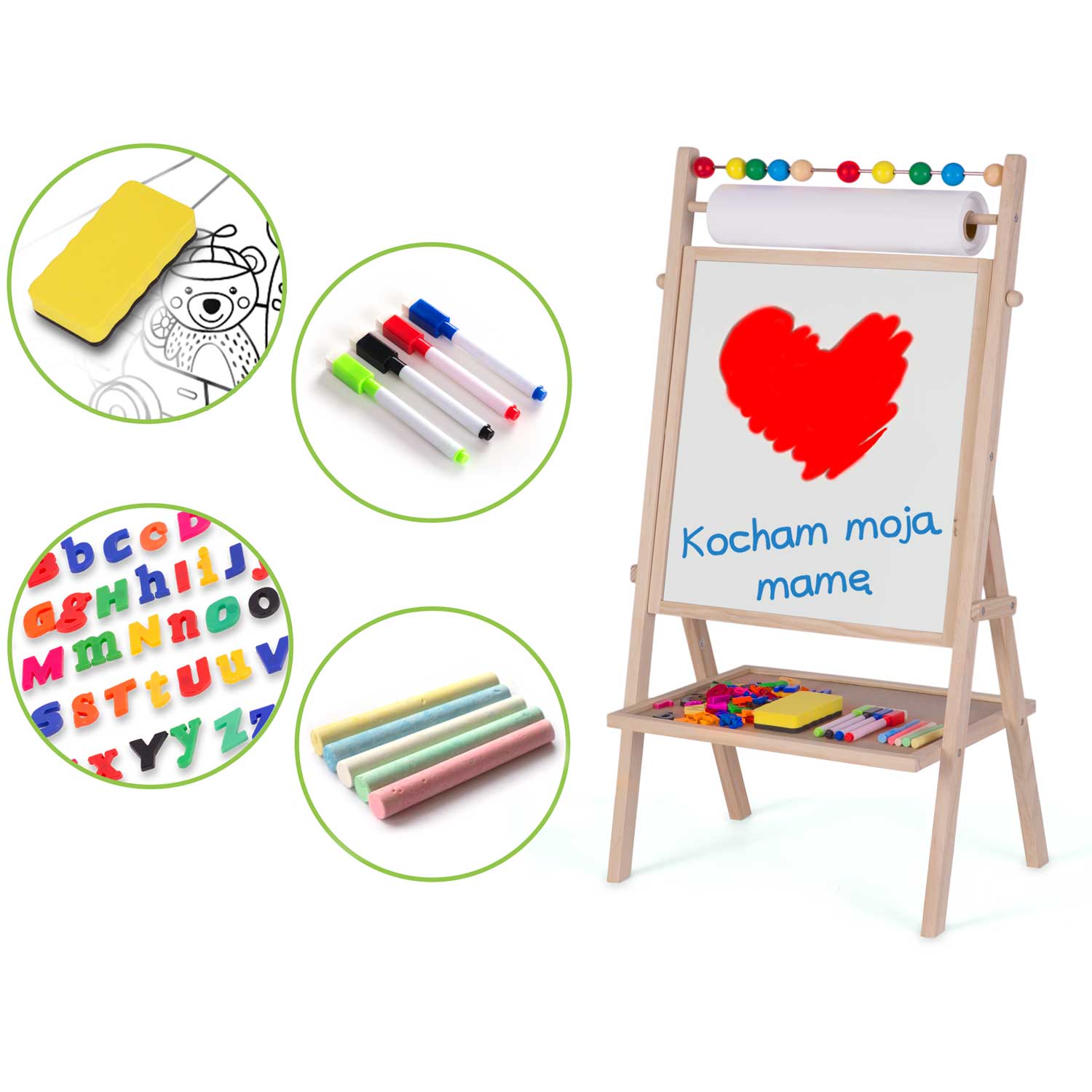 Ricokids magnetinė kreidinė sukimo plokštė