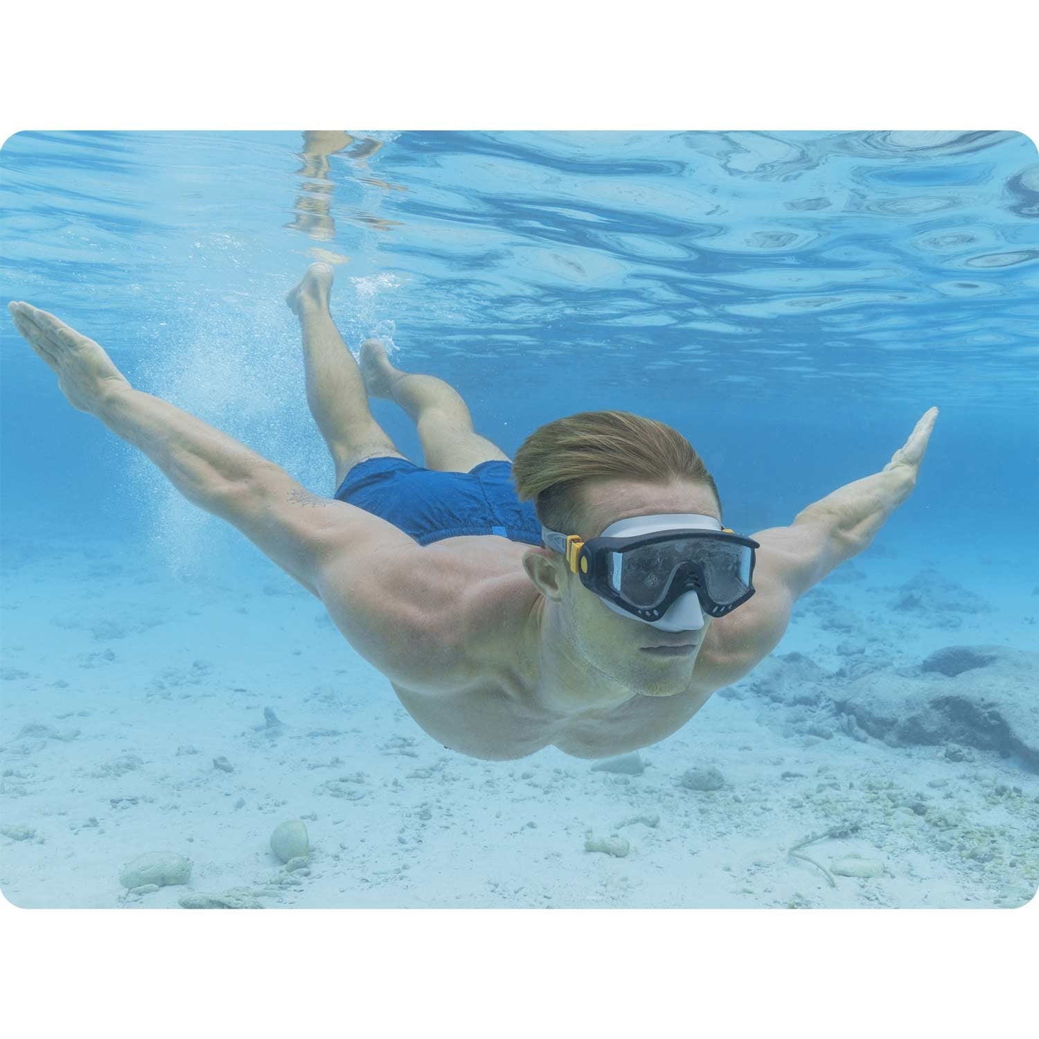 Juoda plaukimo kaukė Bestway 22044