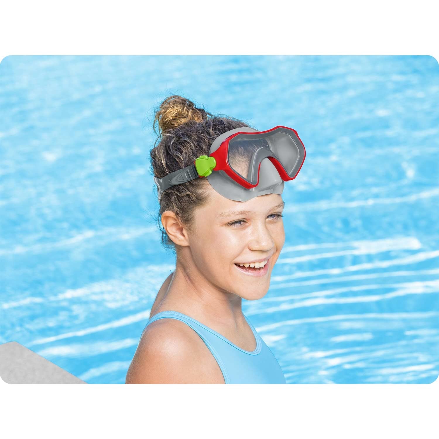 Plovimo kaukė raudona Bestway 22049