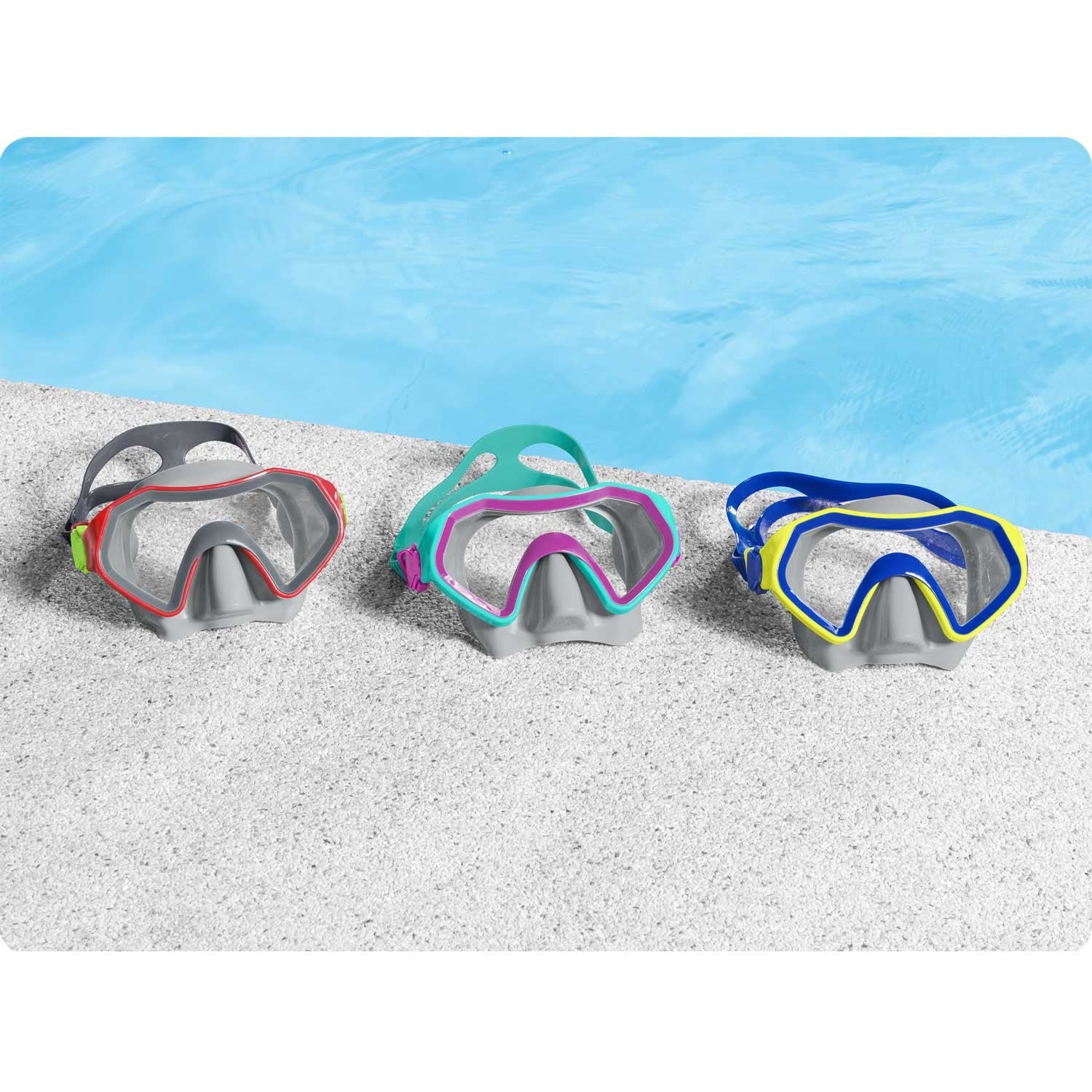 Plovimo kaukė raudona Bestway 22049