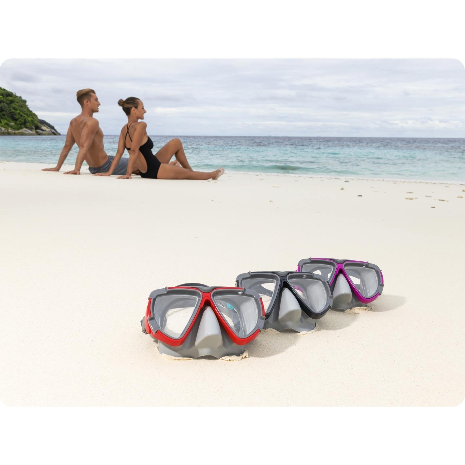 Purpurinė Bestway 22052 plaukimo kaukė