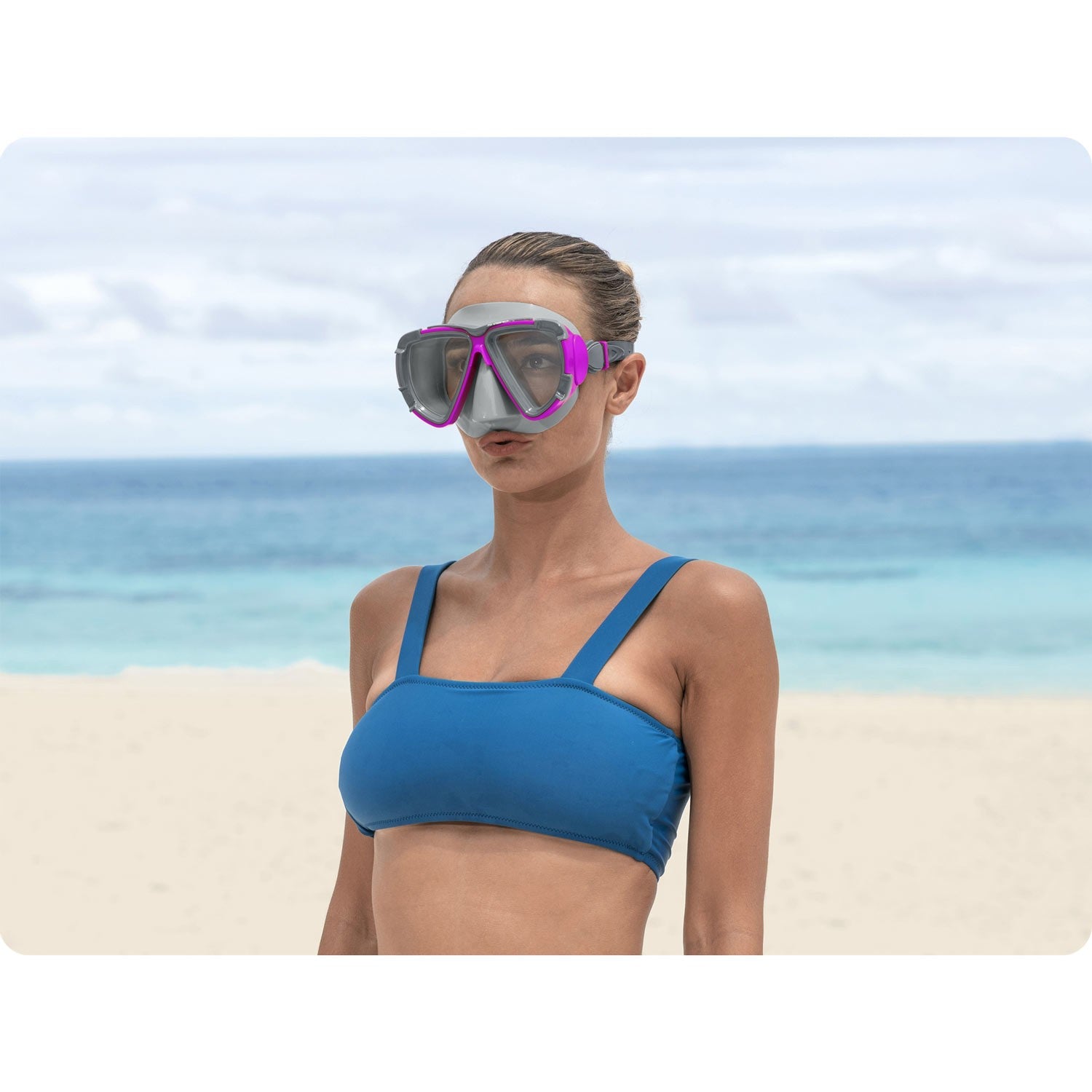 Purpurinė Bestway 22052 plaukimo kaukė