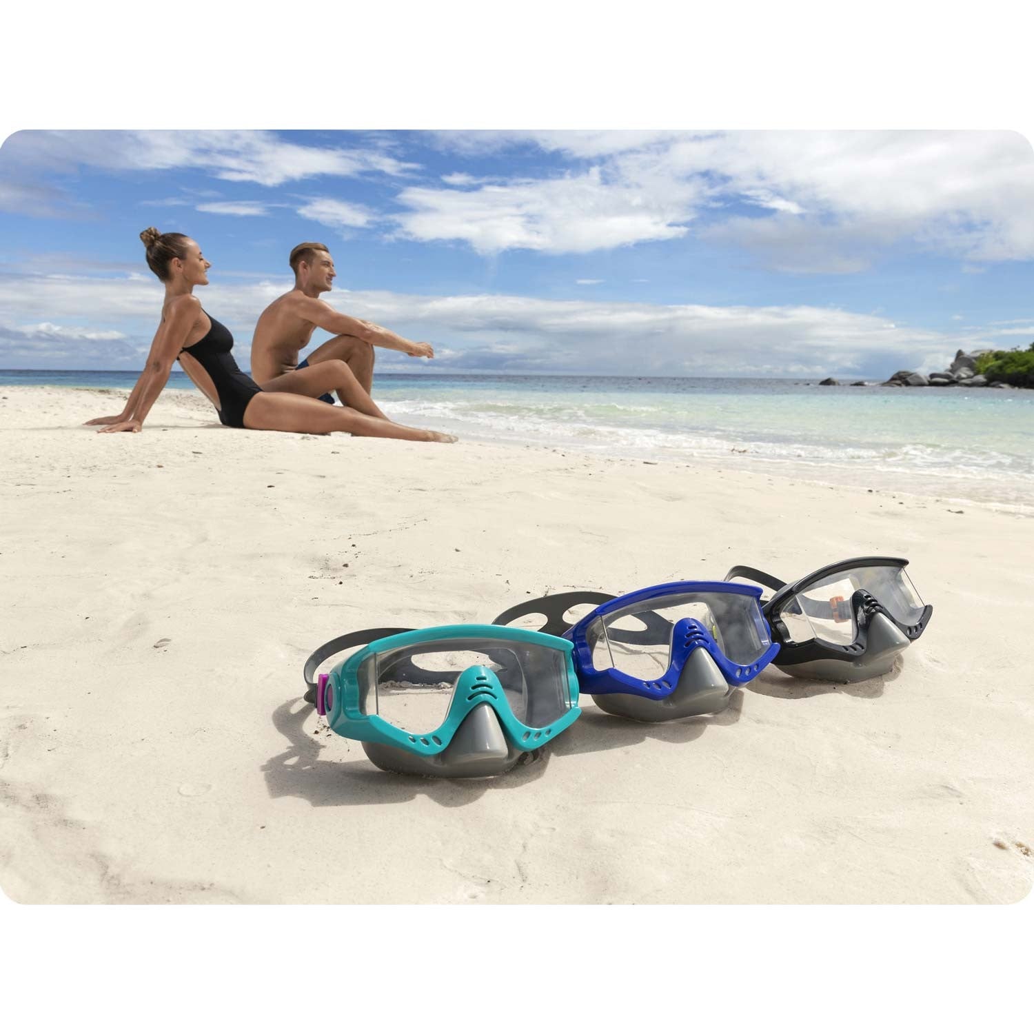 Plaukiojančios kaukės mėlynas Bestway 22044