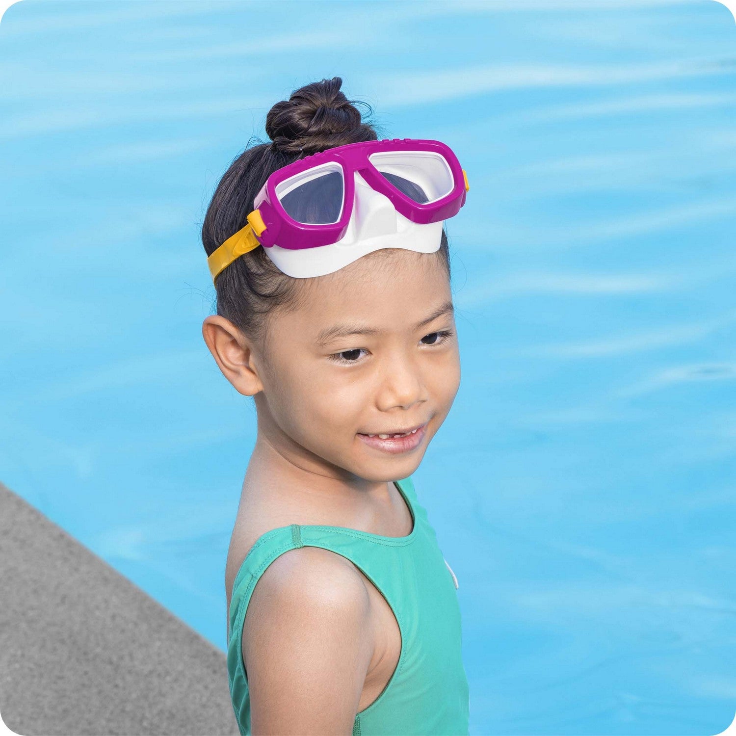 Rožinė Bestway 22011 plaukimo kaukė