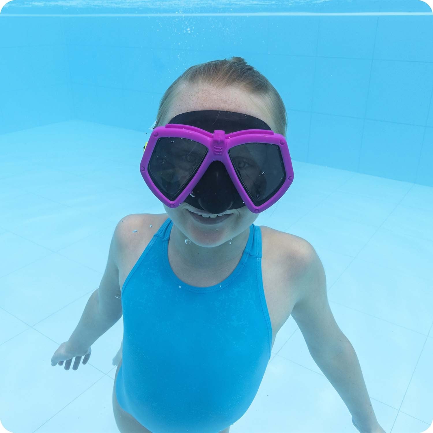 Rožinė Bestway 22040 plaukimo kaukė