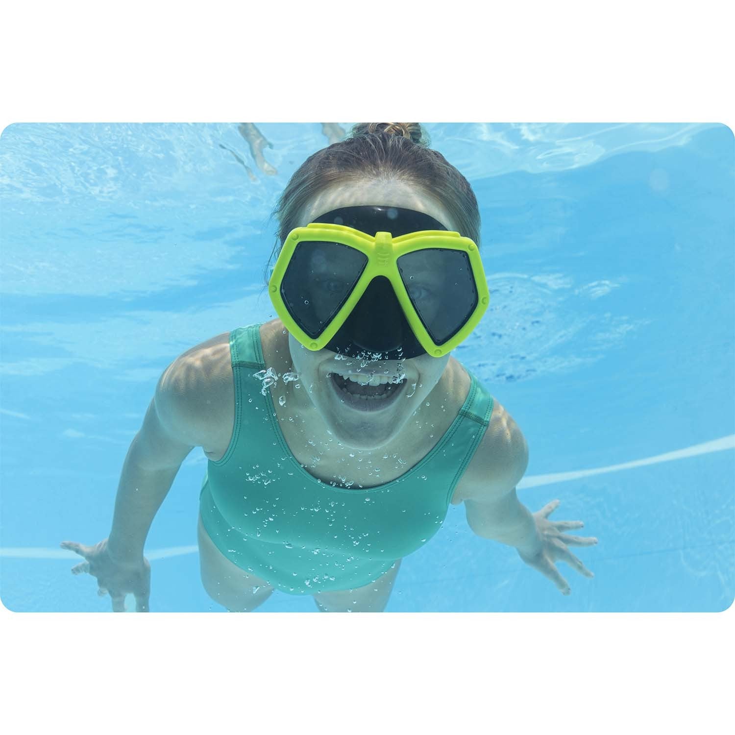 Geltono spalvos Bestway plaukimo kaukė 22040