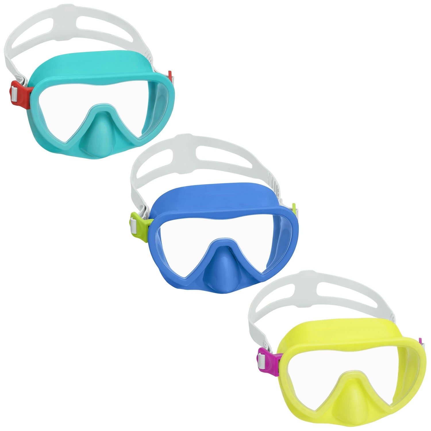 Geltono spalvos plaukimo kaukė Bestway 22057