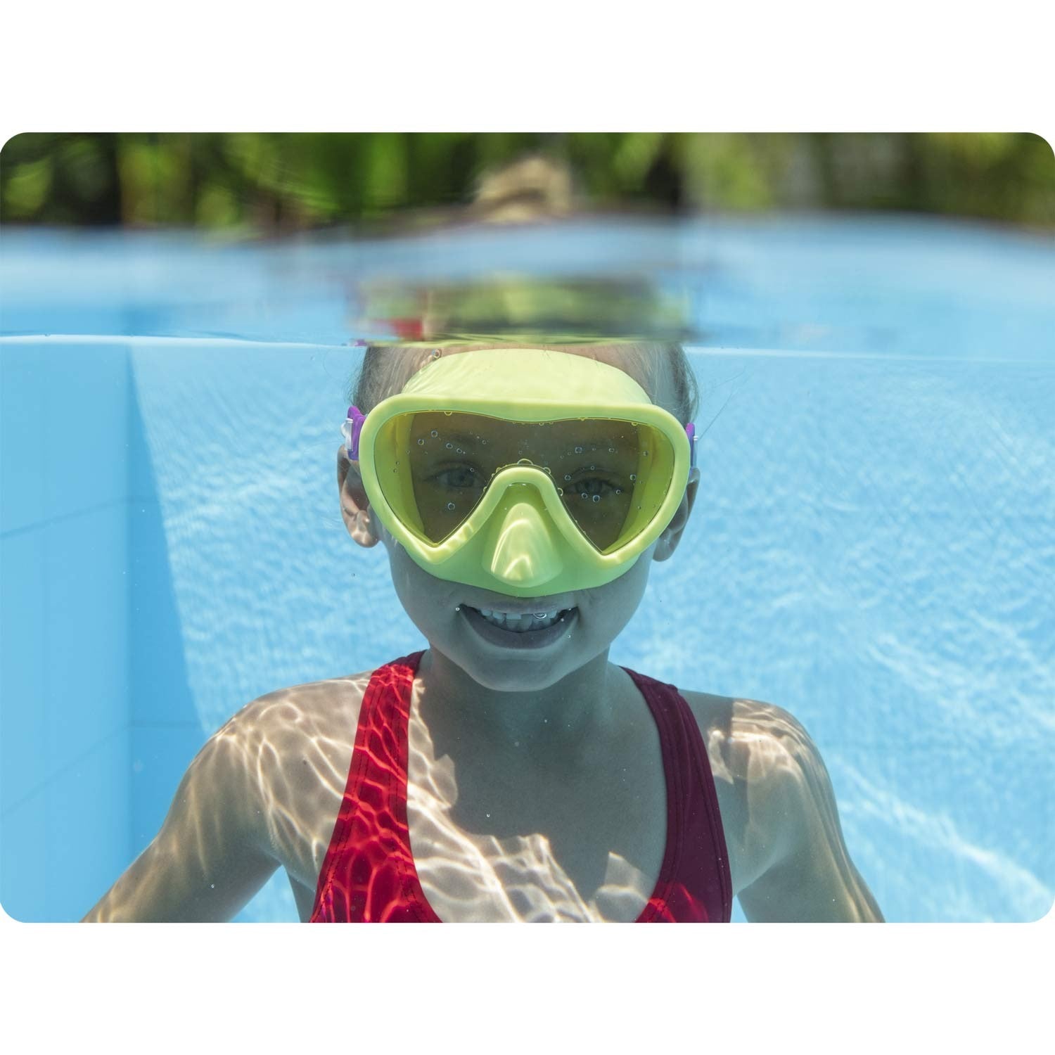 Geltono spalvos plaukimo kaukė Bestway 22057