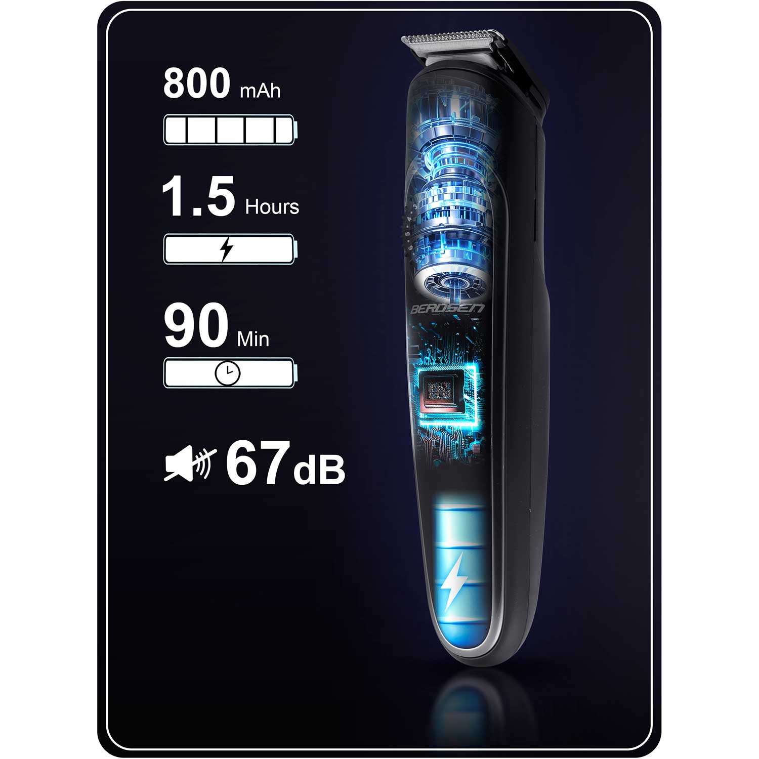 Berdsen BD-263 juodoji kirpykla