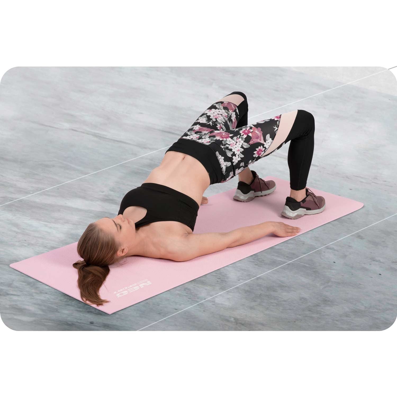 173 x 61 cm Neo-Sport - 192101 rožinė treniruočių čiužinė