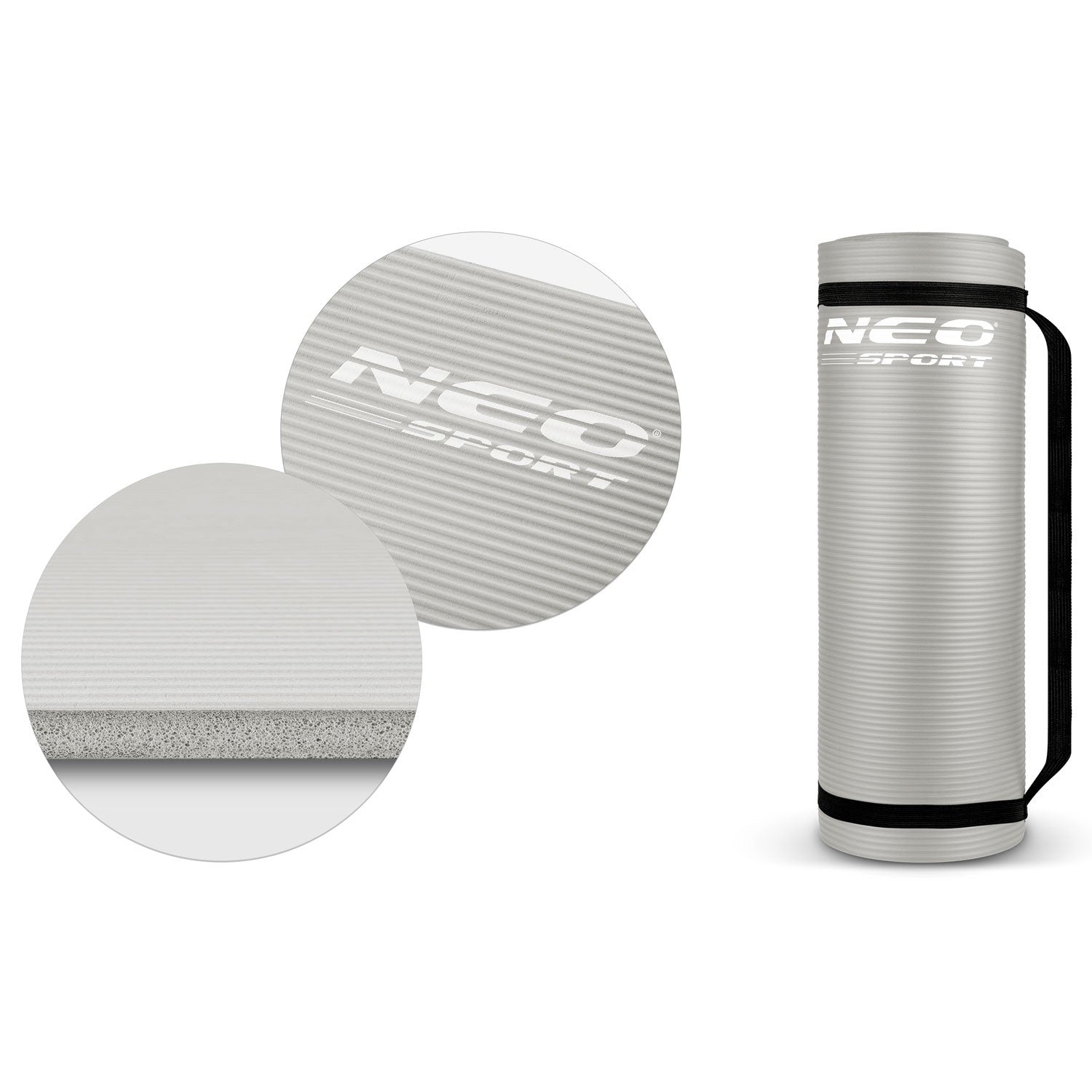 183 x 60 cm Neo-Sport - 192200 pilka