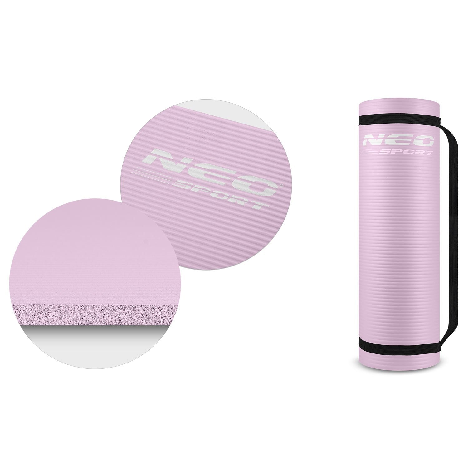 183 x 60 x 1 cm Neo-Sport - 192201 violetinė treniruoklių čiužinė