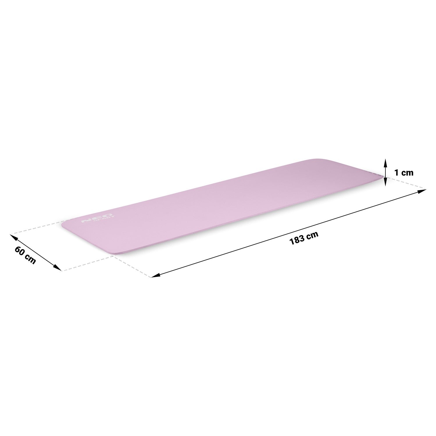 183 x 60 x 1 cm Neo-Sport - 192201 violetinė treniruoklių čiužinė