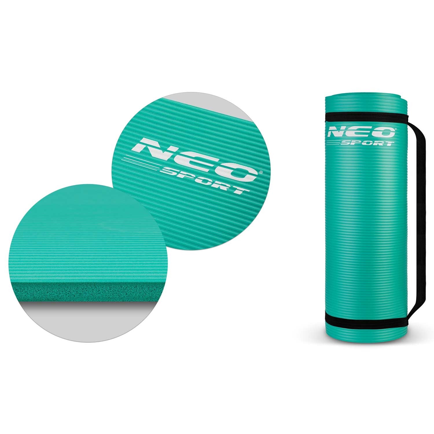 183 x 60 cm storio Neo-Sport - 192301 turkūzų treniruočių čiužinė