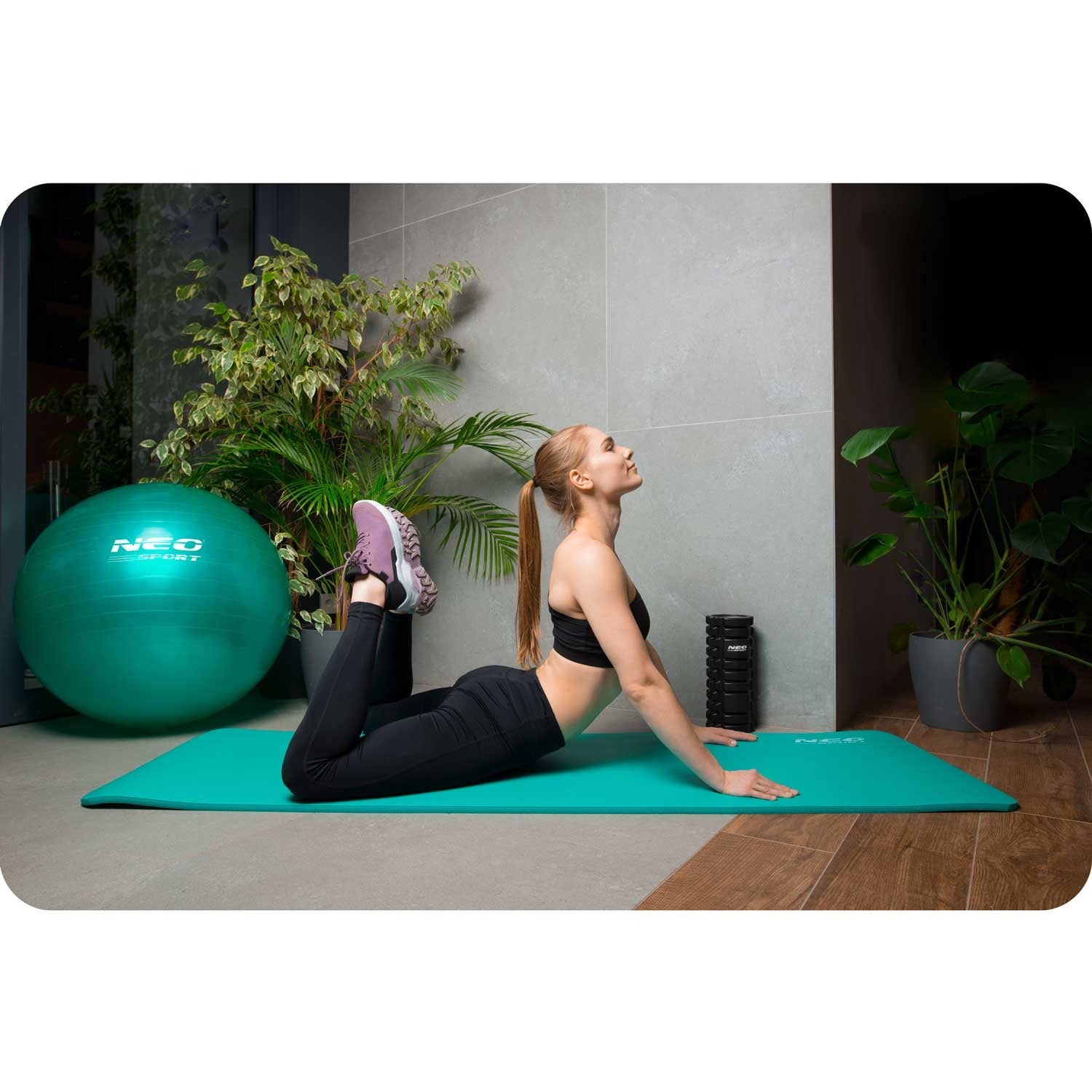 183 x 60 cm storio Neo-Sport - 192301 turkūzų treniruočių čiužinė