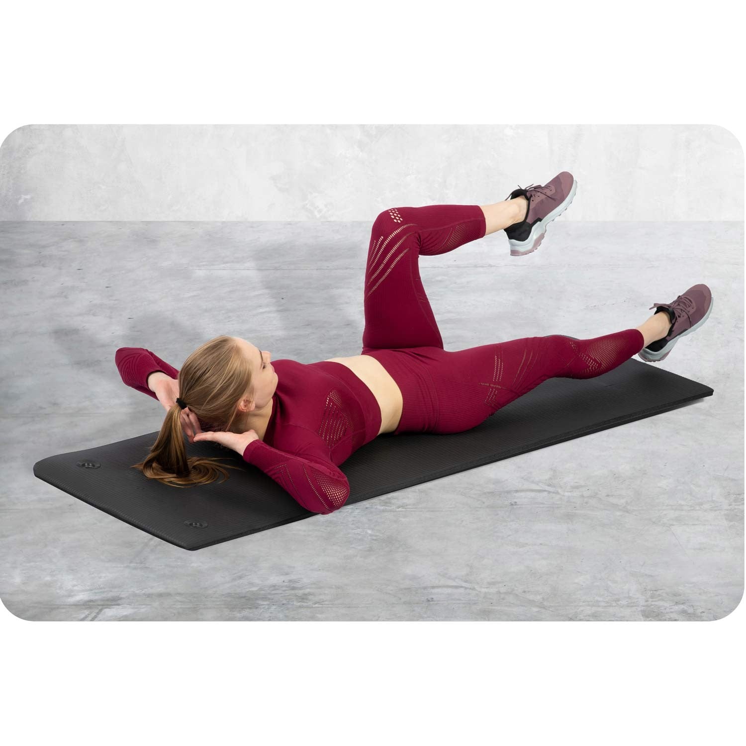 183 x 60 cm storio Neo-Sport - 192000 juodoji treniruočių čiužinė