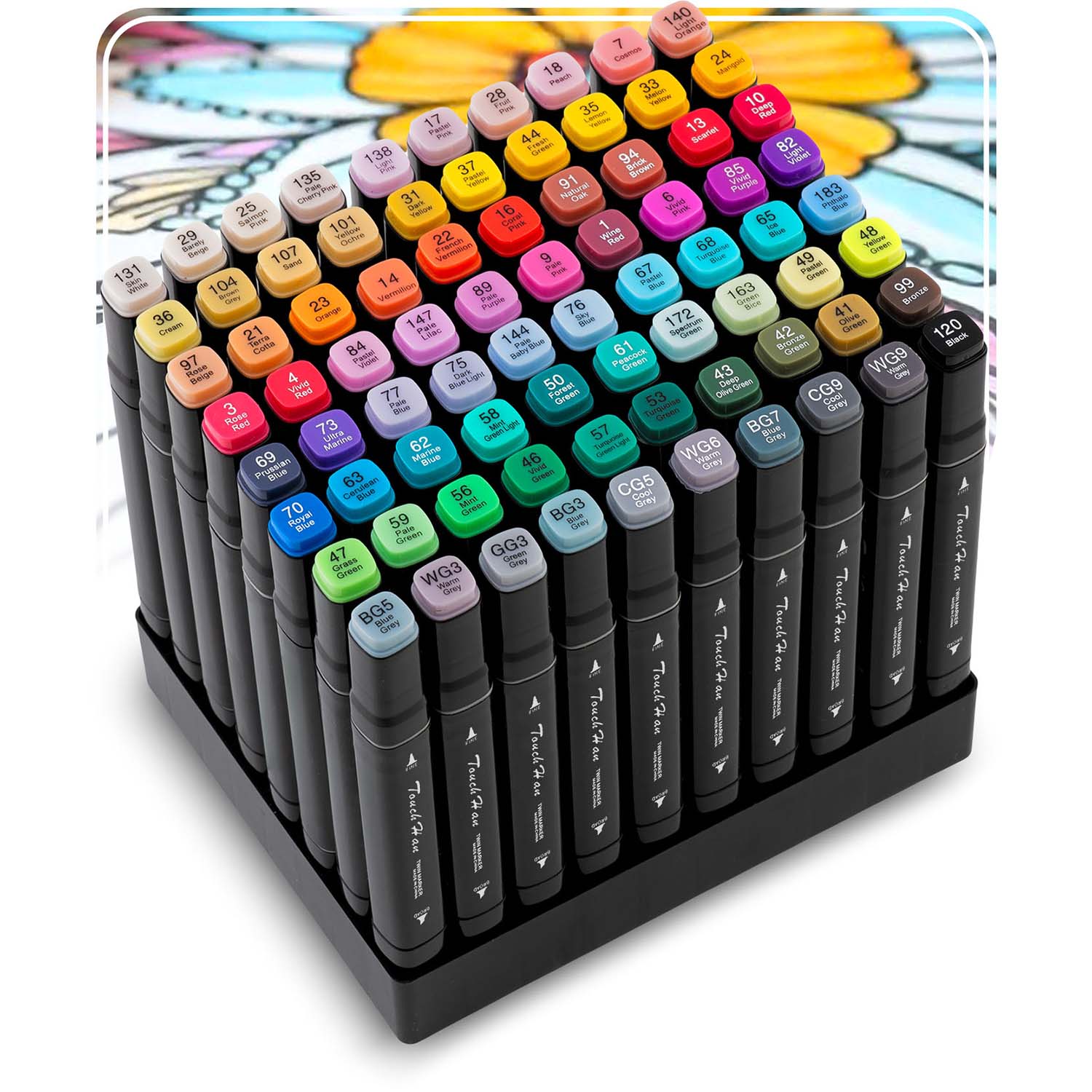 90 x 120 cm dažų mata + alkoholio žymekliai 80 vienetų Ricokids