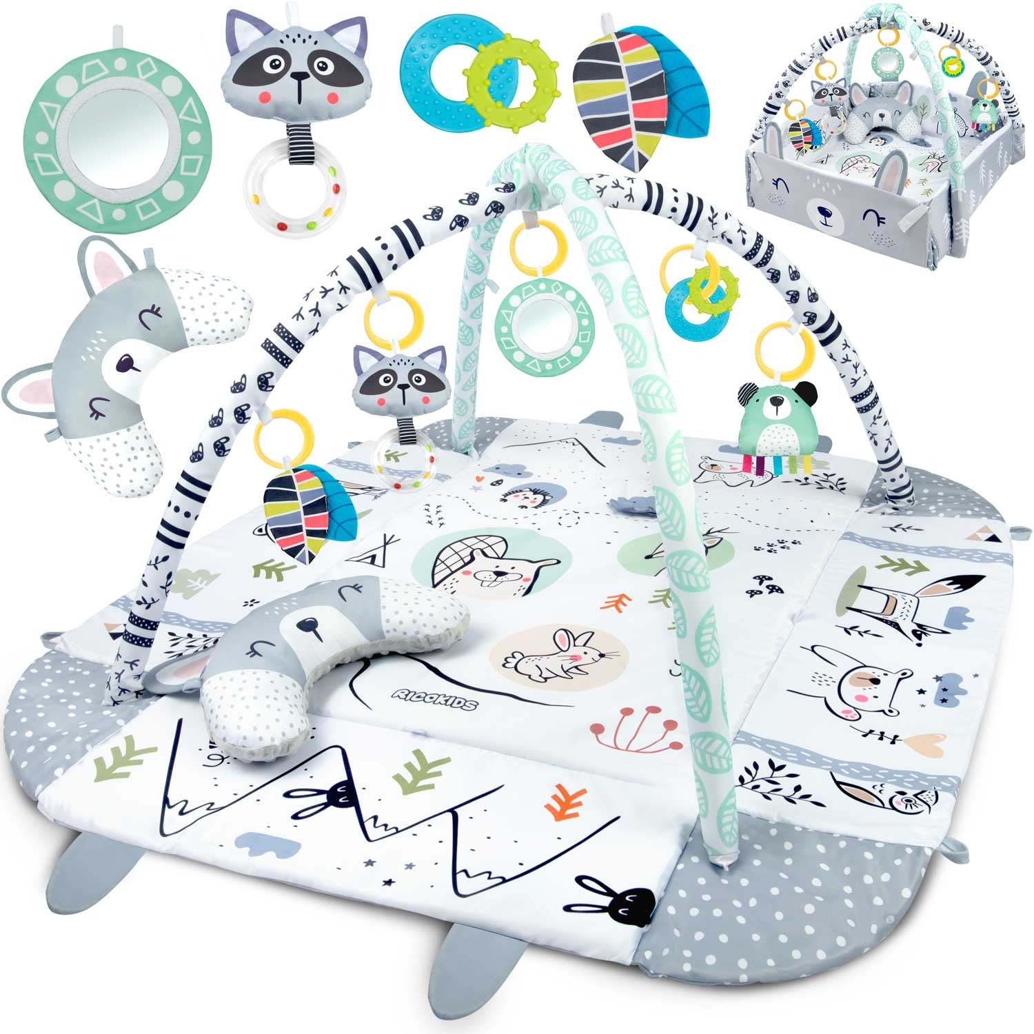 110 x 100 cm interaktyvios edukacinės kilimės Ricokids