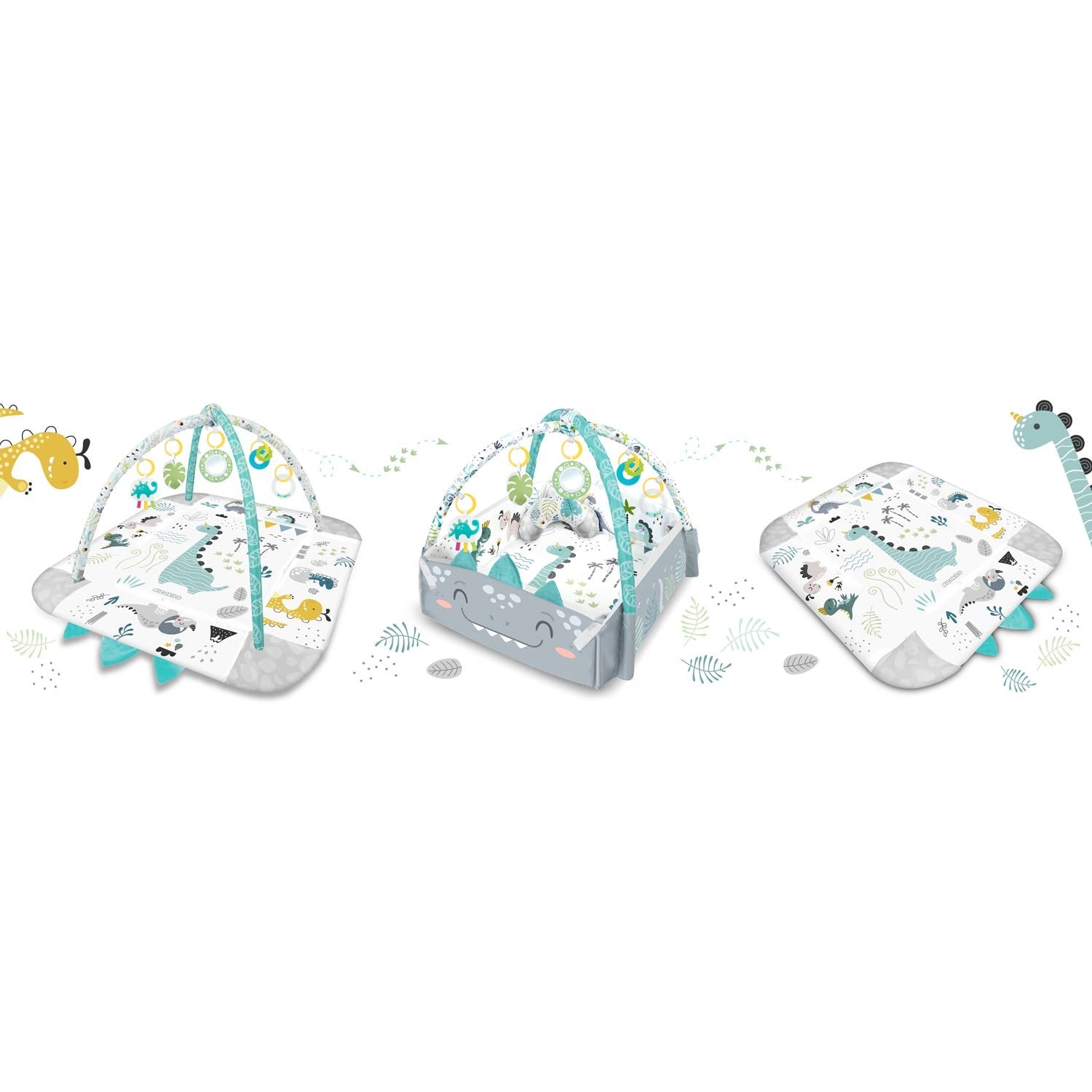 Nessi Ricokids 110 x 100 cm interaktyvios edukacinės kilimės