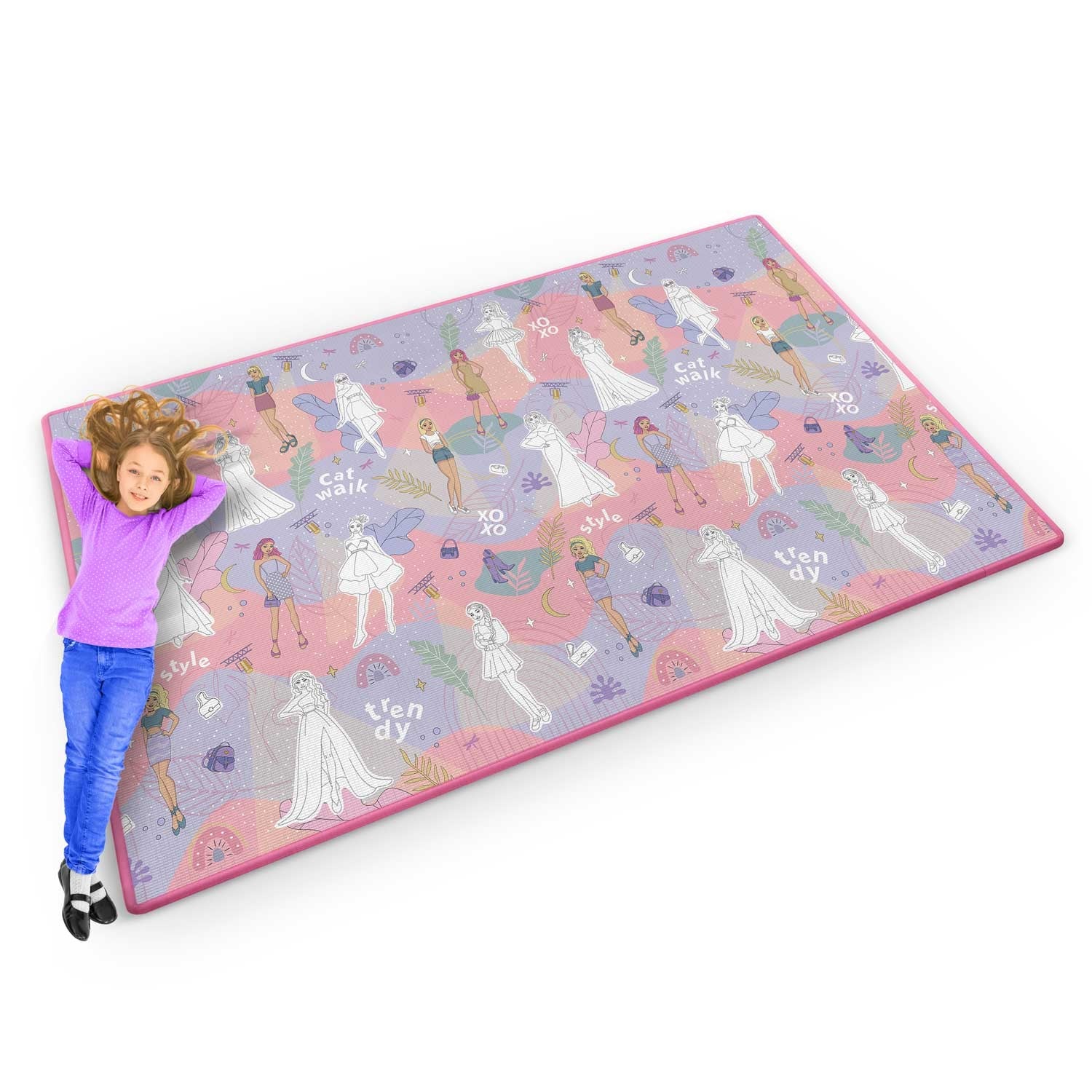Spalvinimo pelės mata, suvyniota 200 x 120 x 0,3 cm Ricokids RK-343