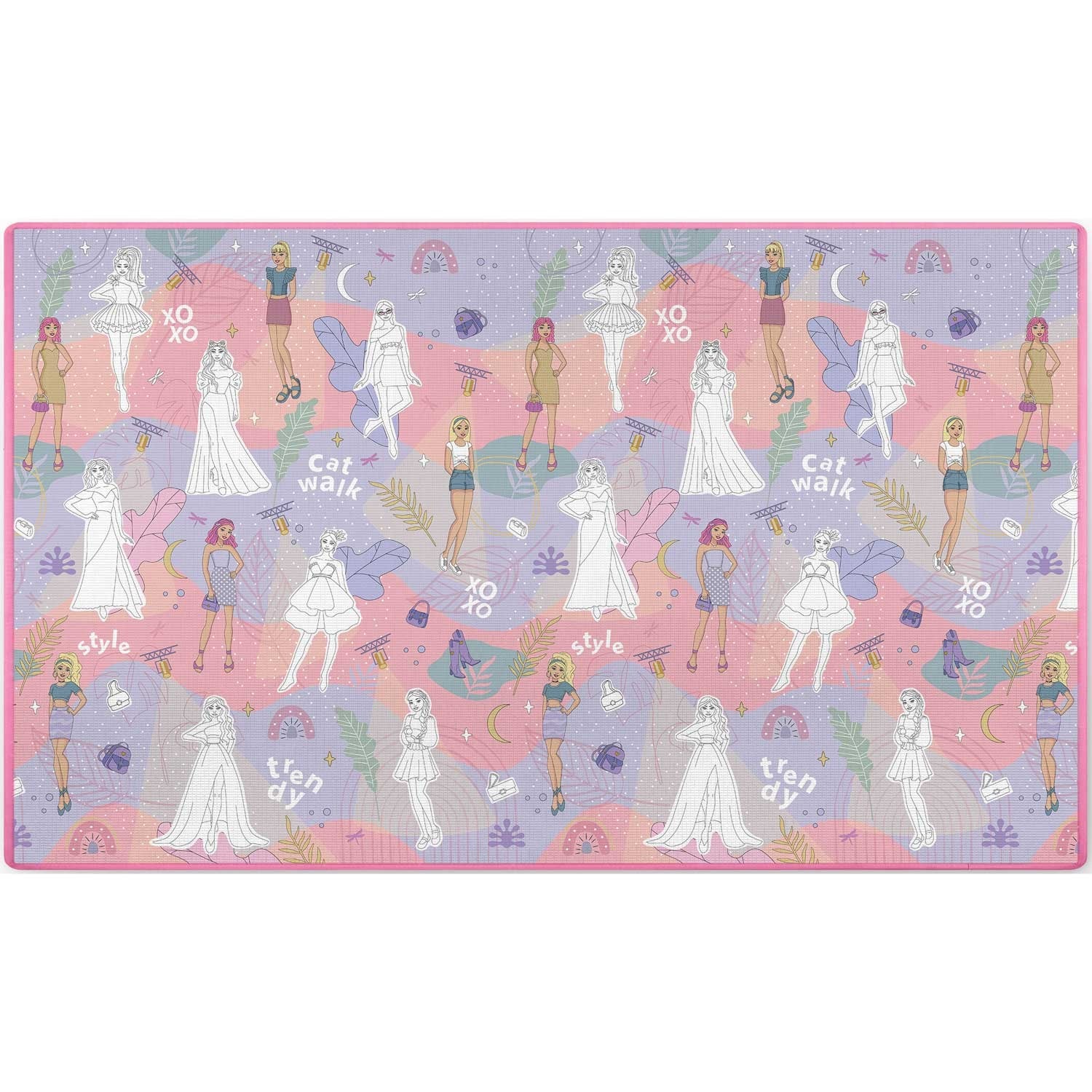 Spalvinimo pelės mata, suvyniota 200 x 120 x 0,3 cm Ricokids RK-343