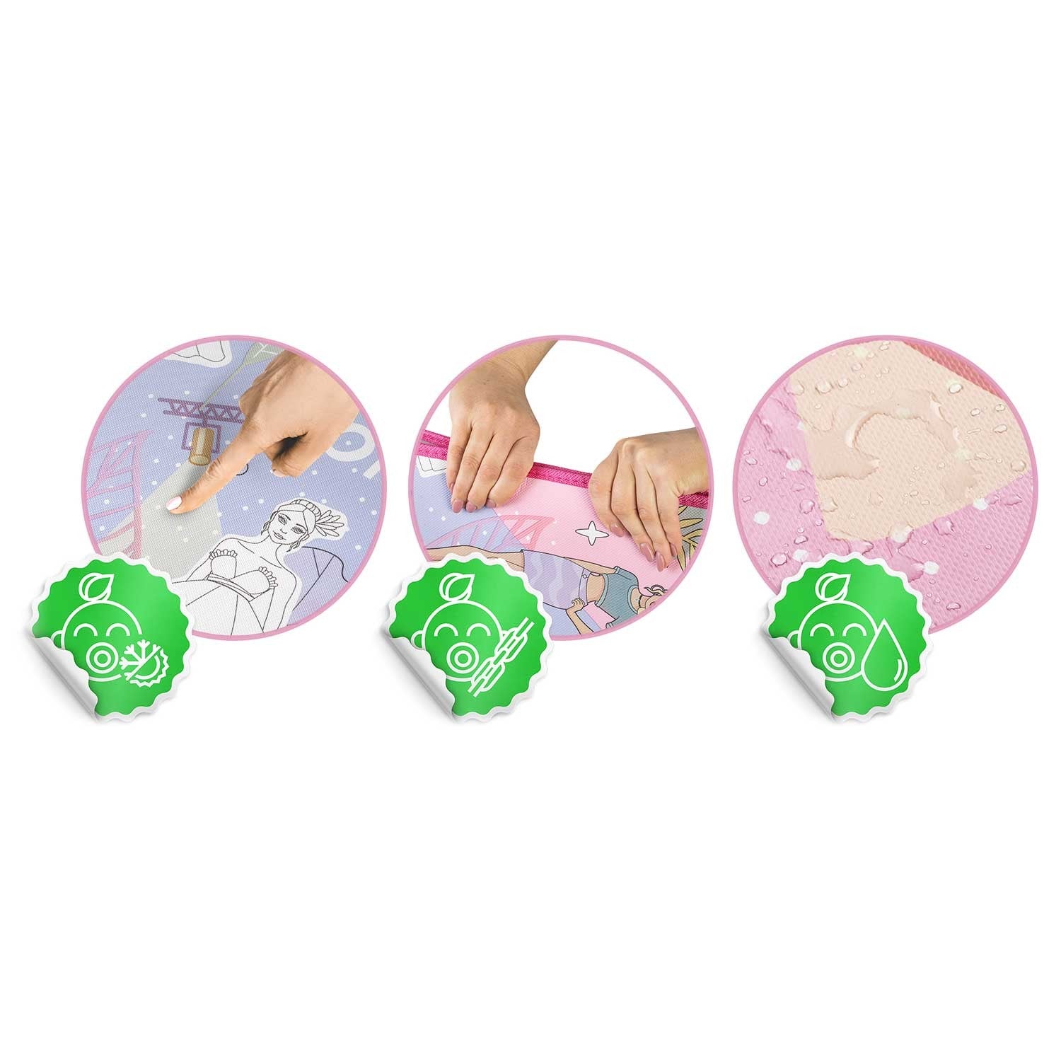 Spalvinimo pelės mata, suvyniota 200 x 120 x 0,3 cm Ricokids RK-343