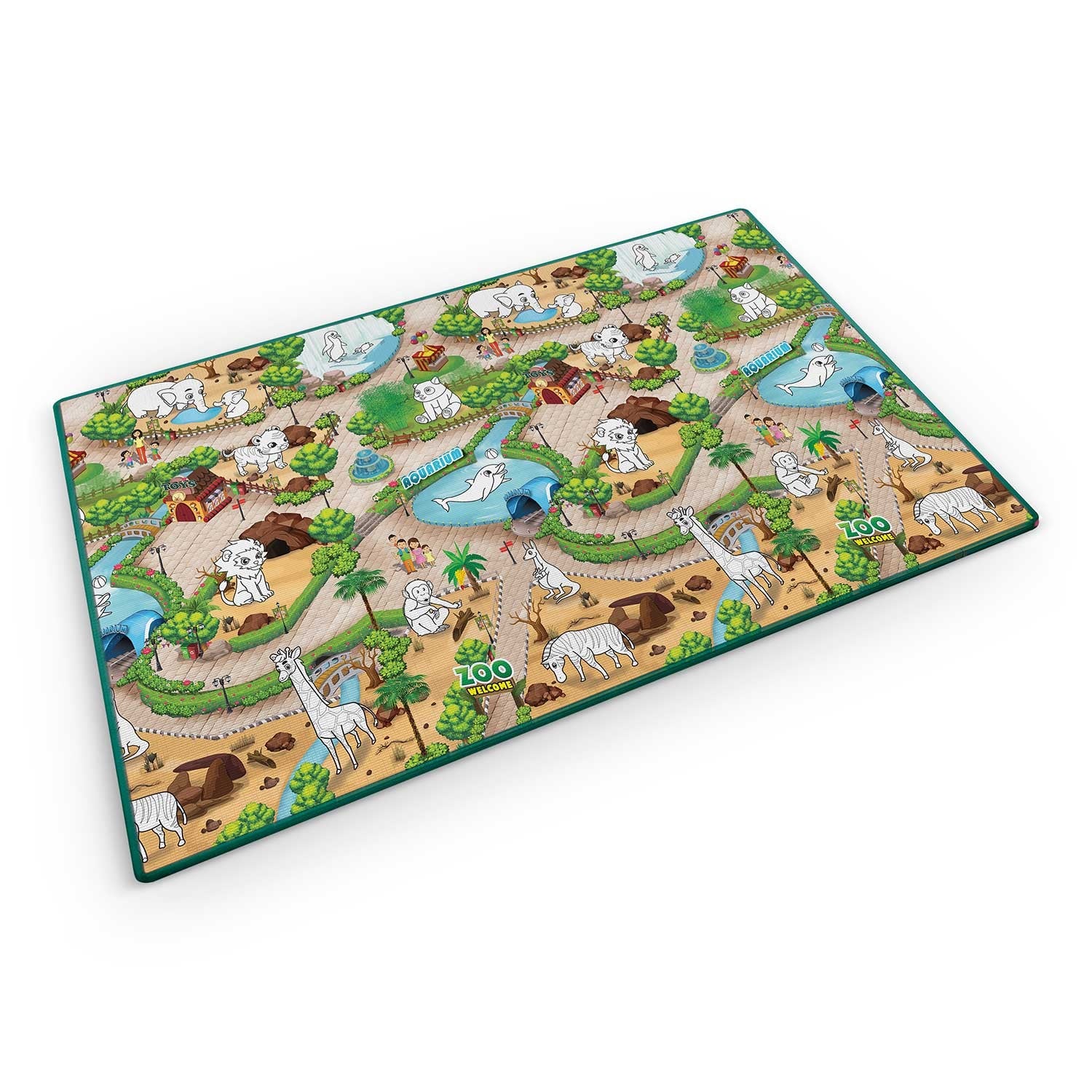 Spalvinimo pelės mata, suvyniota 200 x 120 x 0,3 cm Ricokids RK-343