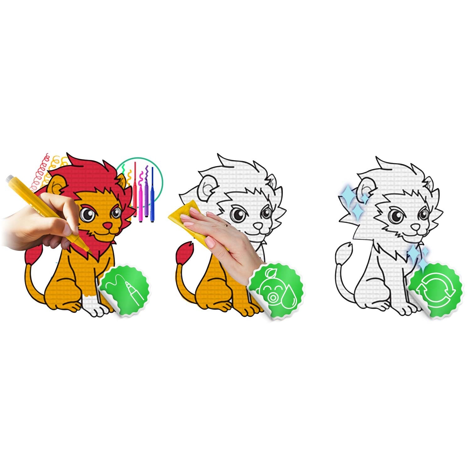 Spalvinimo pelės mata, suvyniota 200 x 120 x 0,3 cm Ricokids RK-343