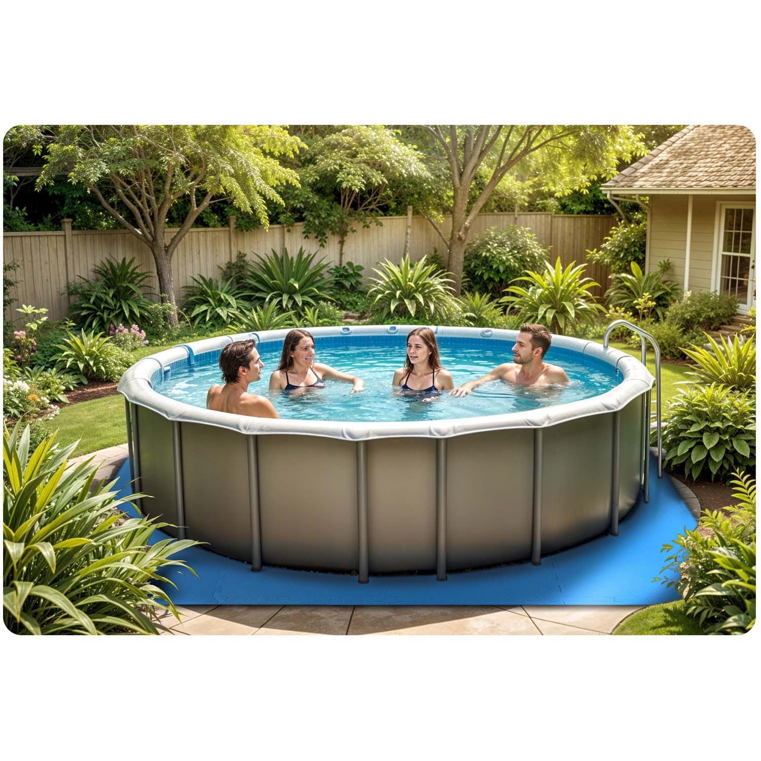 Puzlinio baseino pelės matas 50 x 50 cm 8 vienetų